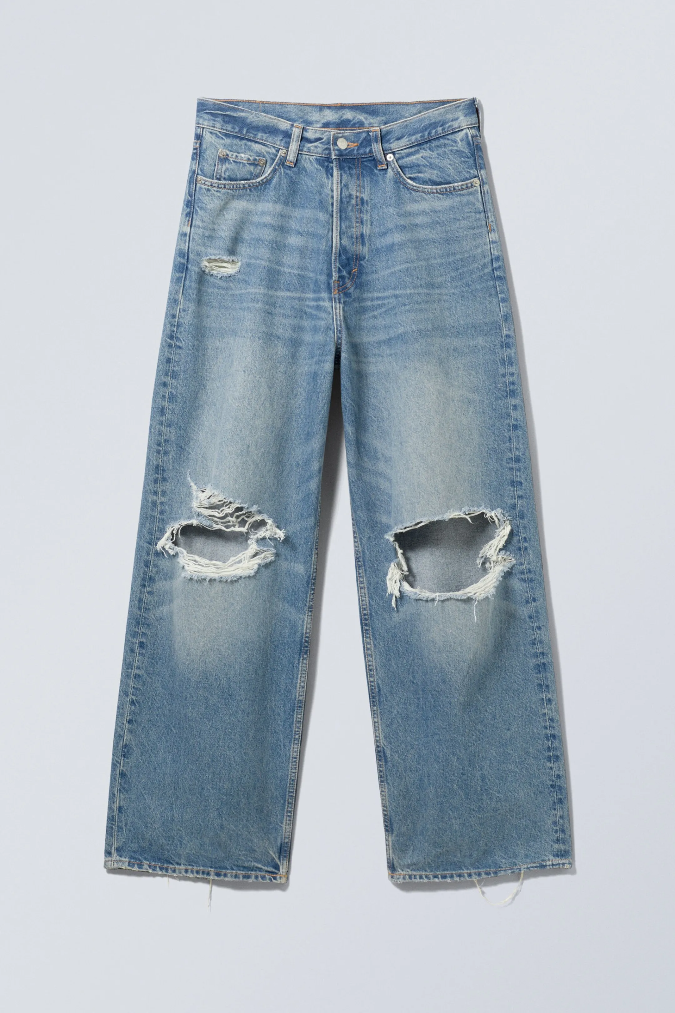 Weekday ASTRO RIPPED LOOSE BAGGY JEANS>Women Jeans