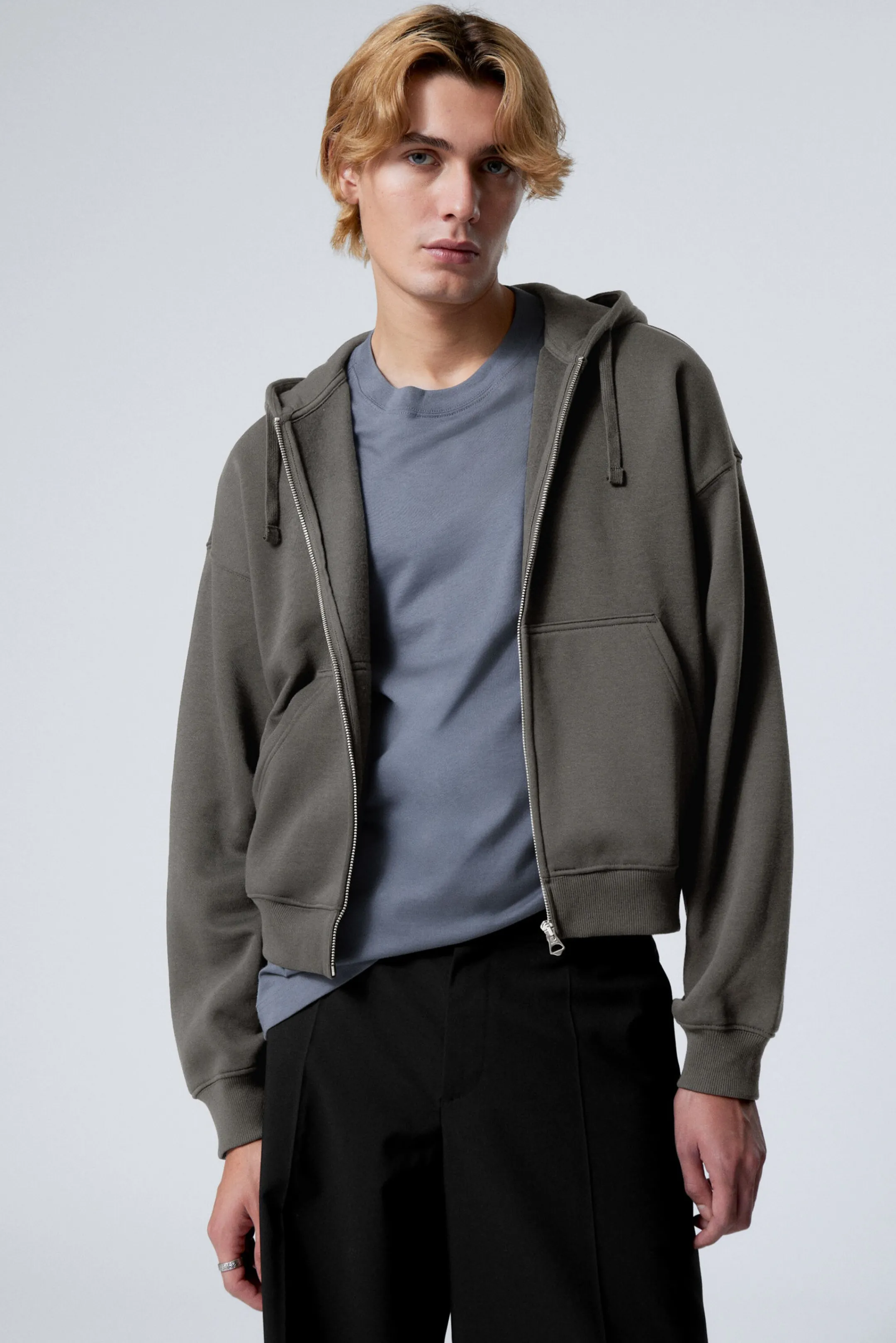 Weekday BOXY MIDWEIGHT ZIP HOODIE> Basics | Hoodies