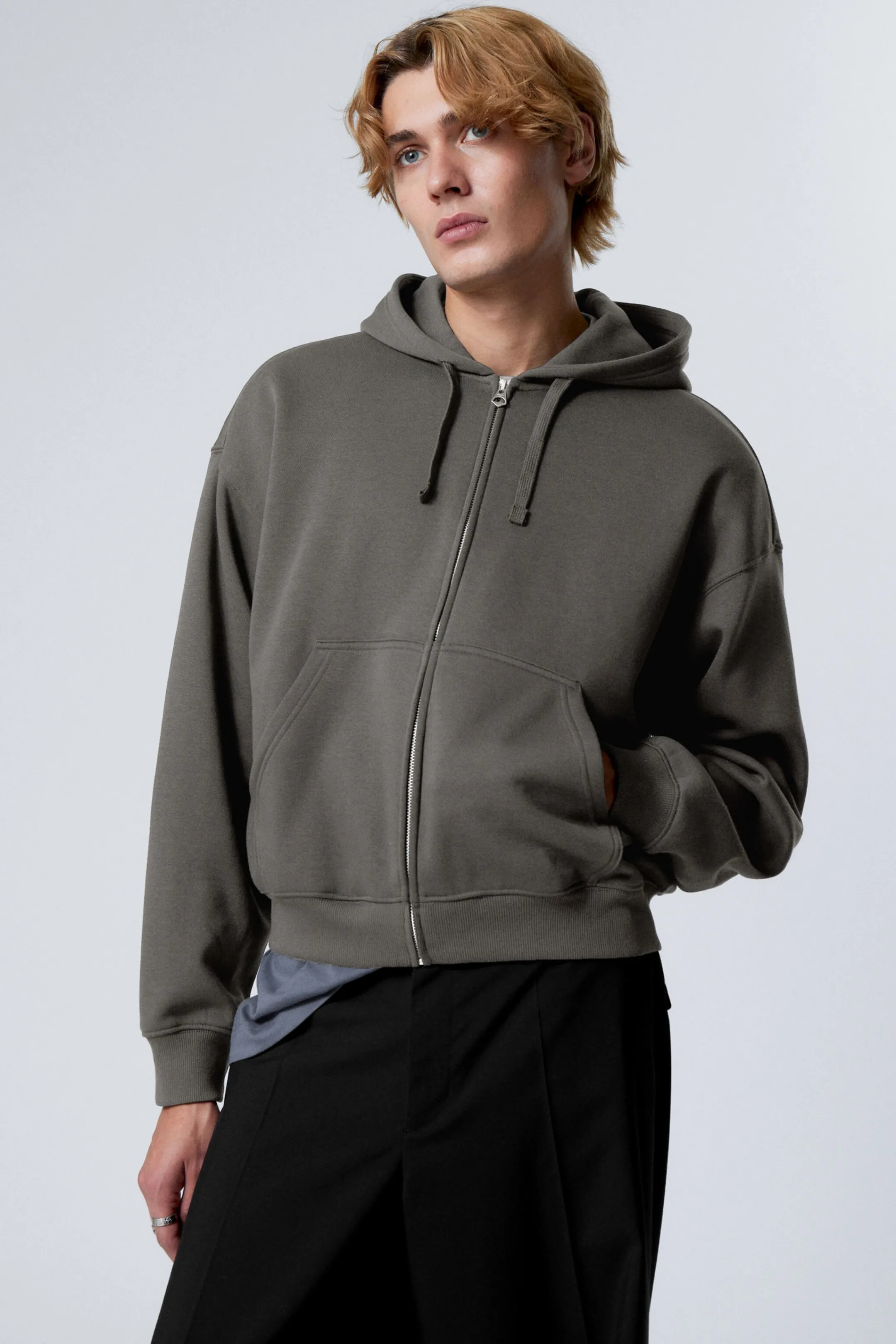 Weekday BOXY MIDWEIGHT ZIP HOODIE> Basics | Hoodies