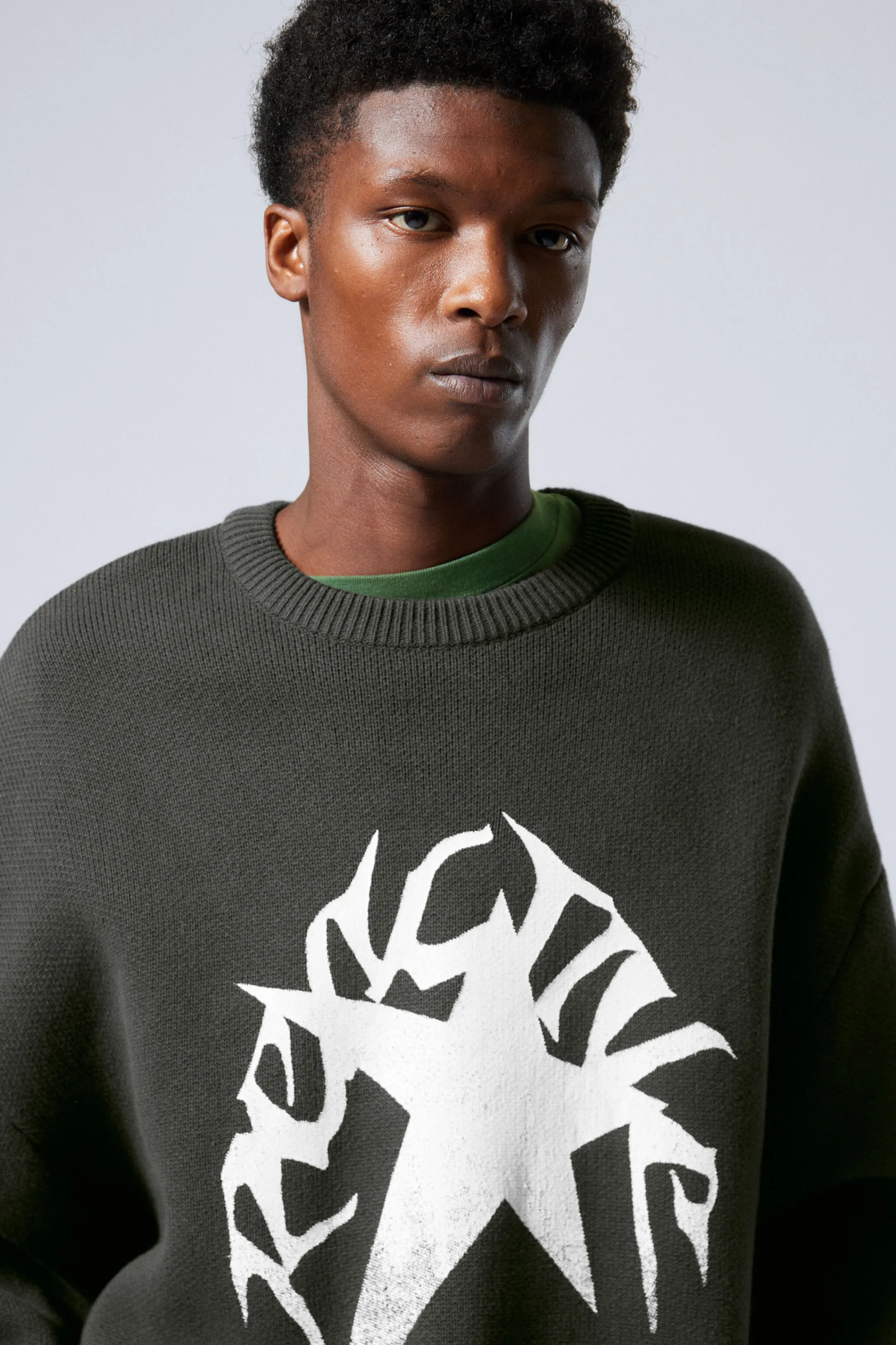 Weekday CYPHER GRAPHIC KNIT SWEATER> Knitwear