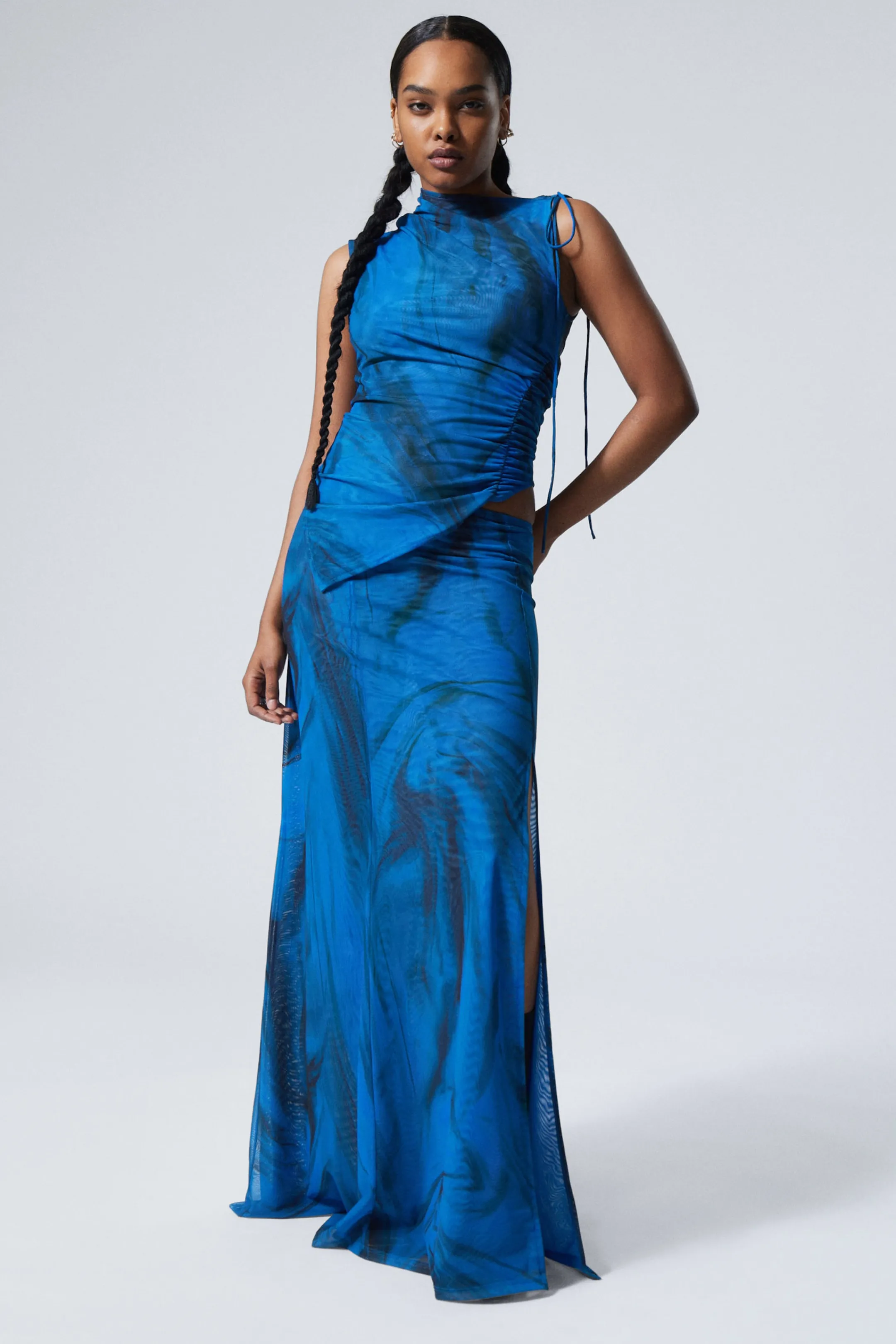 Weekday DRAPED ASYMMETRIC TIE MAXI DRESS>Women Dresses