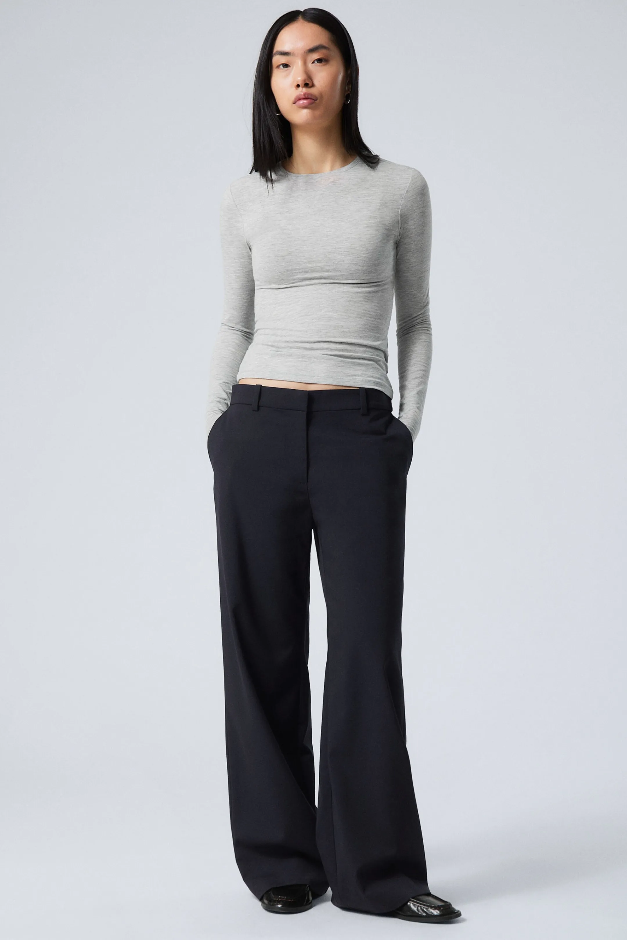 Weekday EMILY LOW WAIST SUITING TROUSERS>Women Trousers