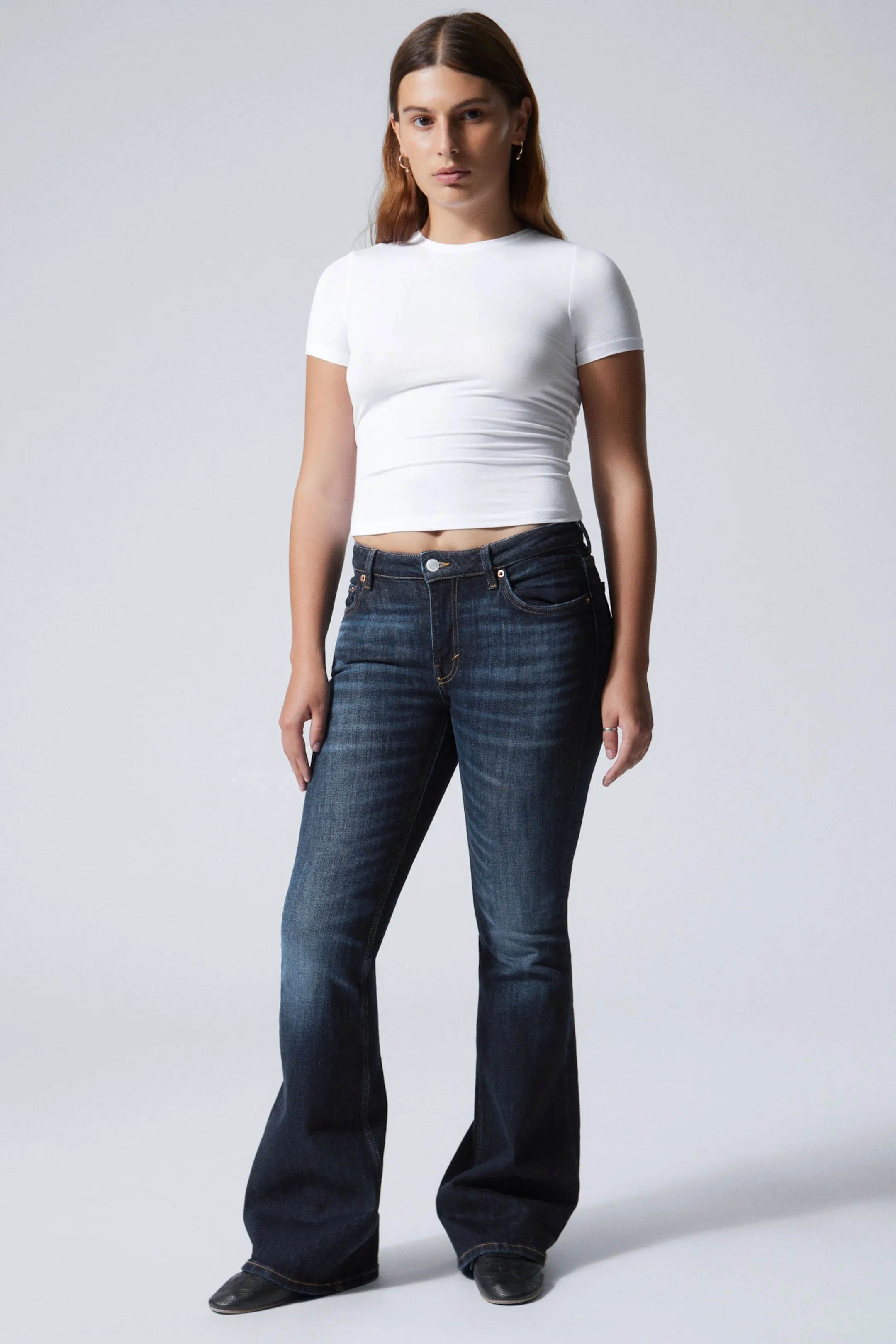 Weekday FLAME LOW RISE SLIM FLARED LEG JEANS>Women Jeans