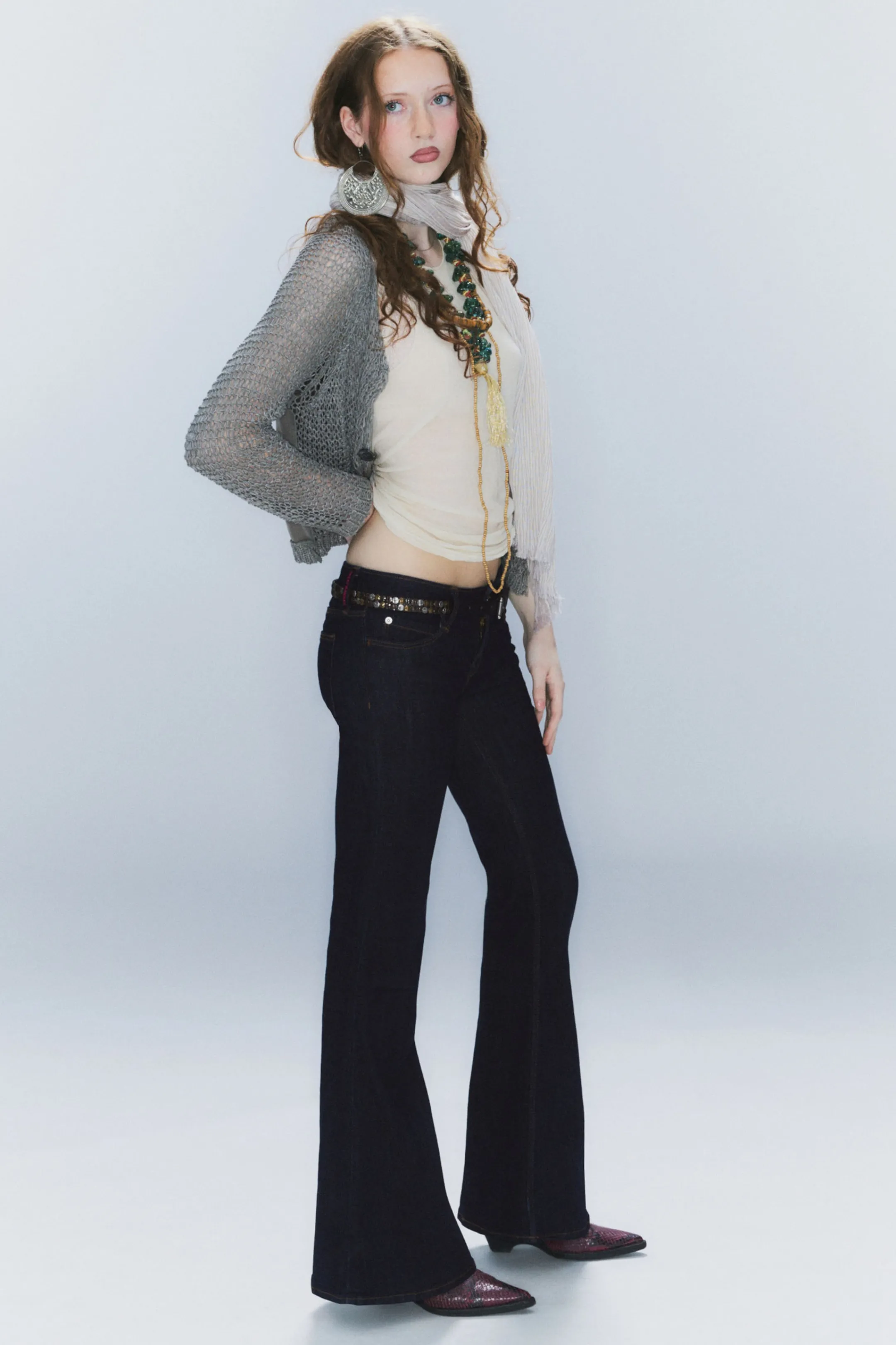 Weekday FLARE LOW WAIST FLARED SKINNY JEANS>Women Jeans