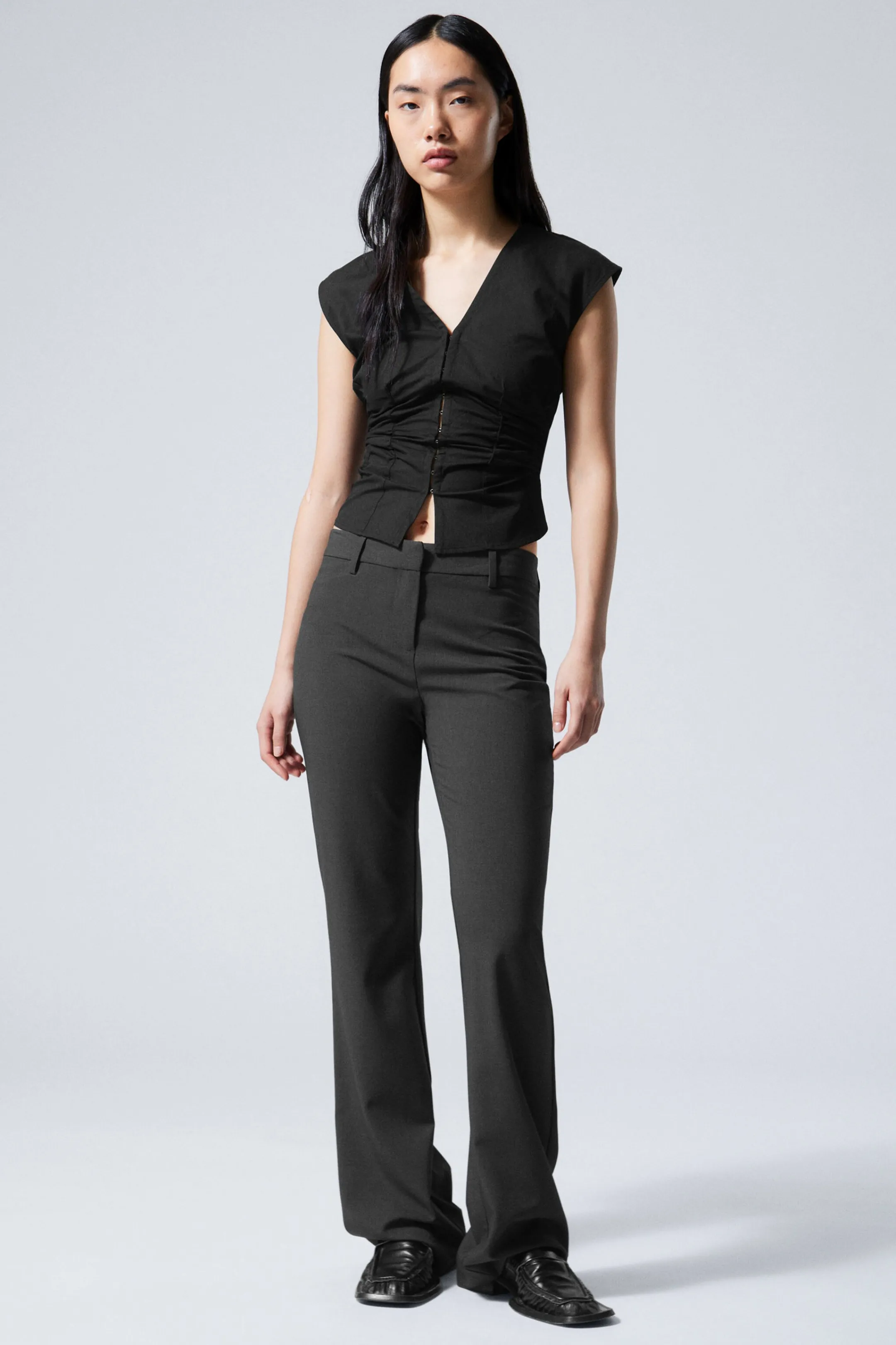 Weekday FLARED SUITING TROUSERS>Women Trousers