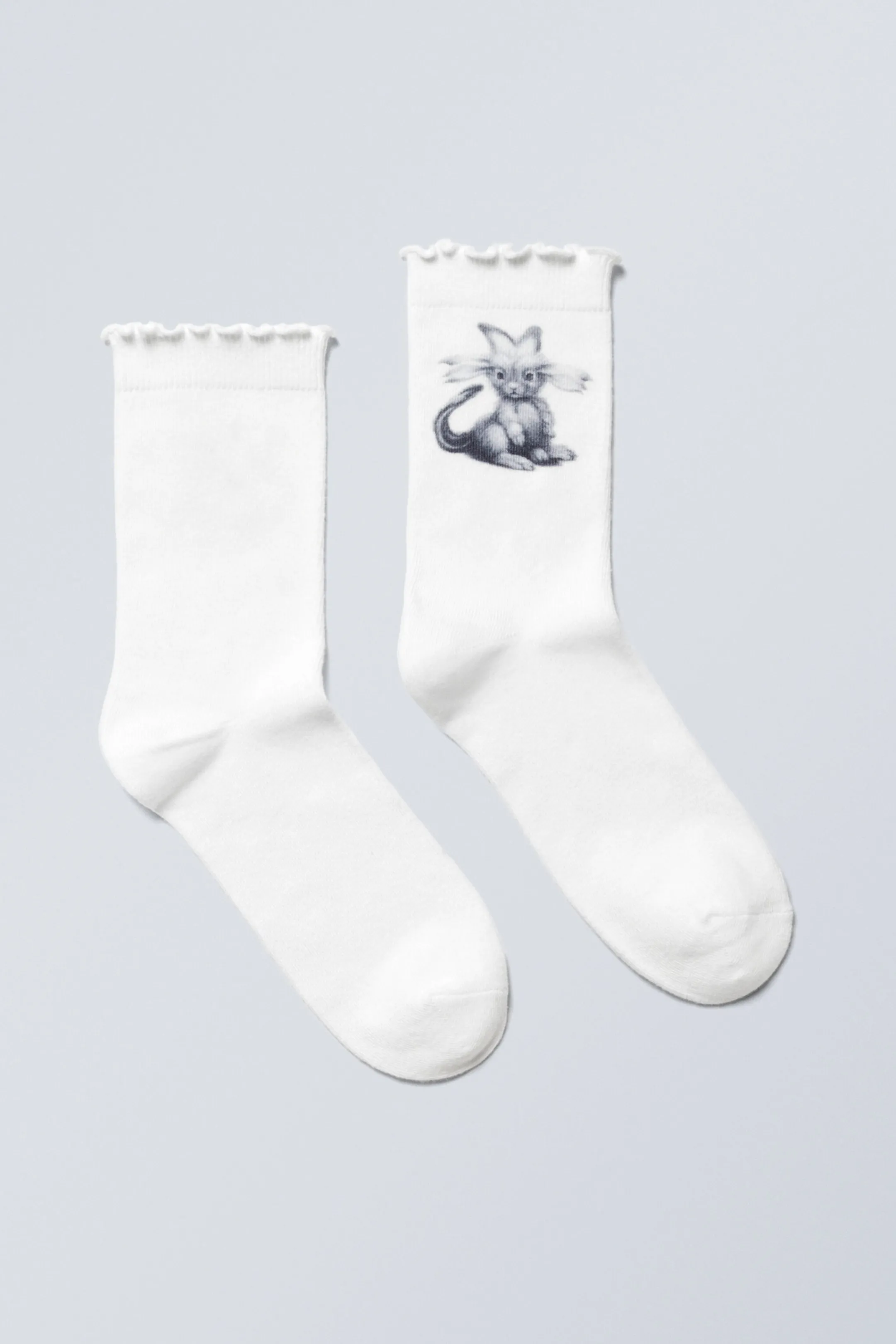 Weekday FRILLED PRINTED SOCKS>Women Socks