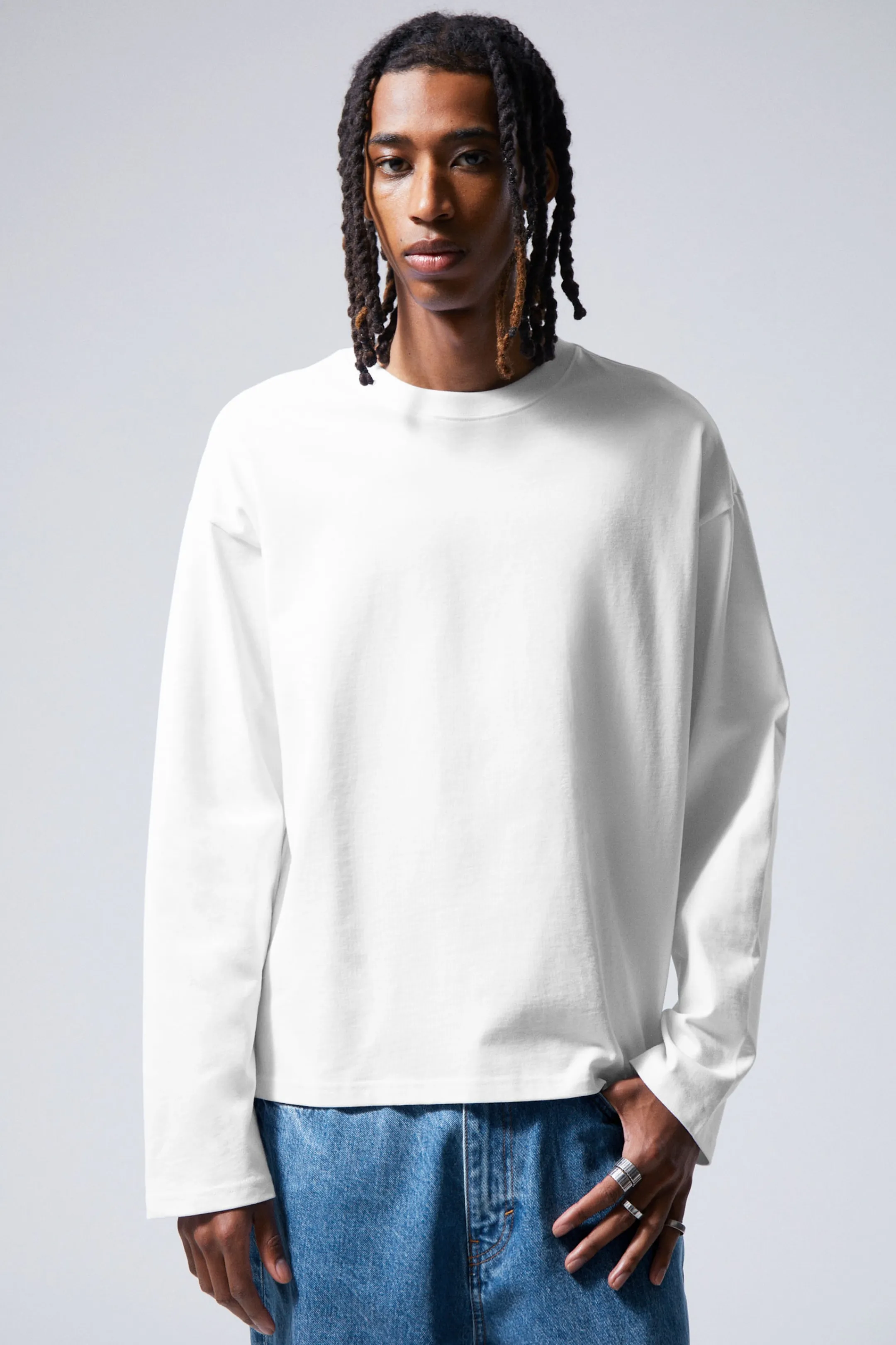 Weekday GREAT BOXY LONG SLEEVE T-SHIRT> Basics | T-Shirts & Tops