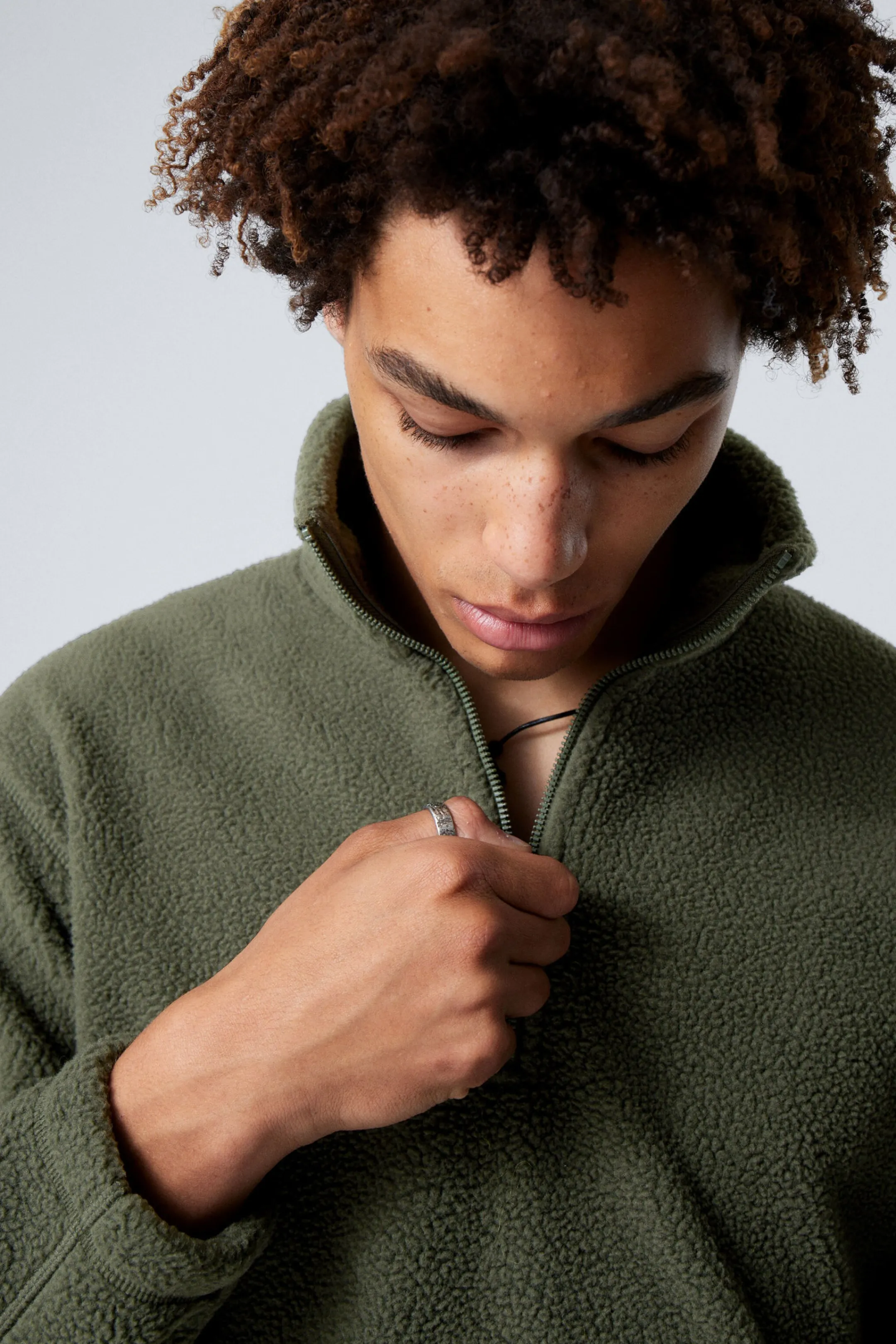 Weekday HALF-ZIP FLEECE SWEATSHIRT> Sweatshirts