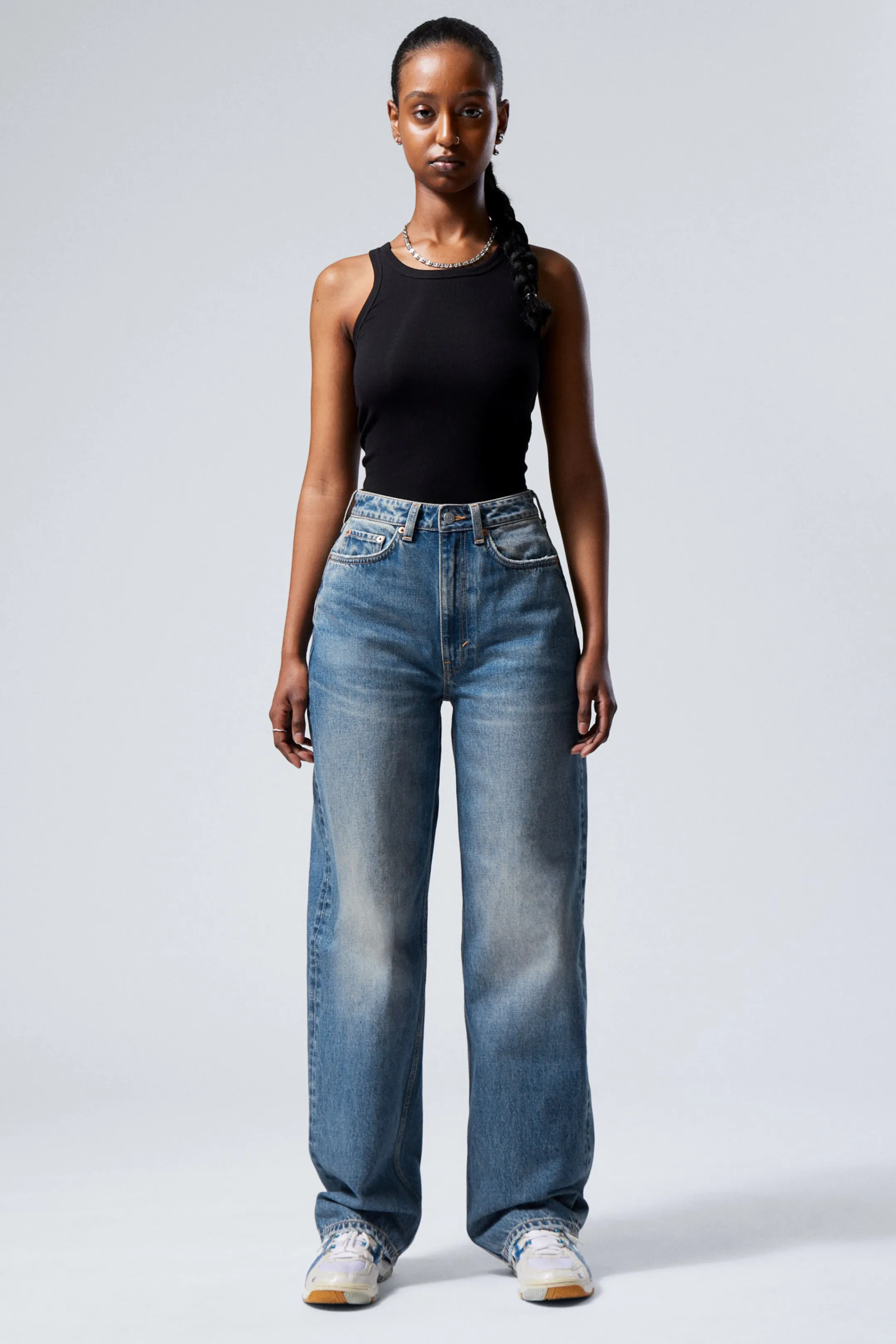 Weekday HALO CURVE HIGH WAISTED REGULAR WIDE LEG JEANS>Women Jeans