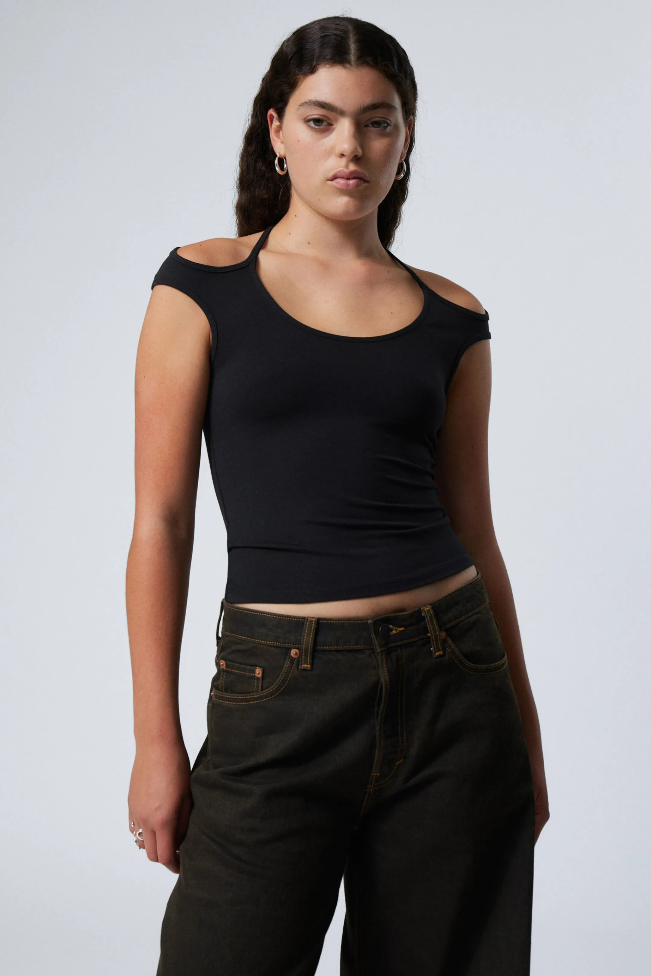 Weekday HALTERNECK SHORT SLEEVE TOP>Women Tops