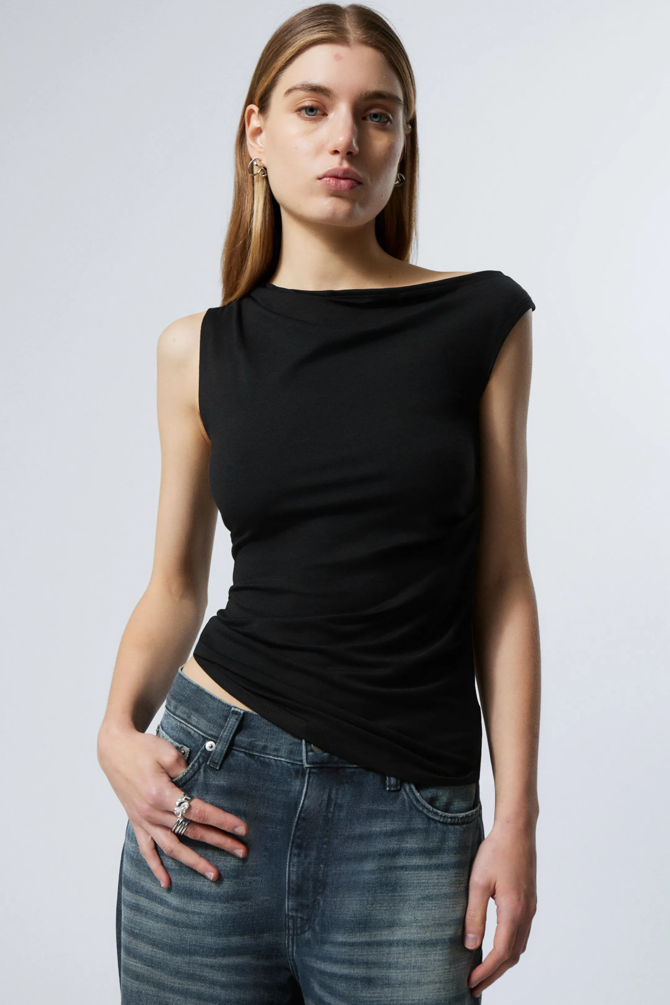 Weekday HERA DRAPE TOP>Women Tops