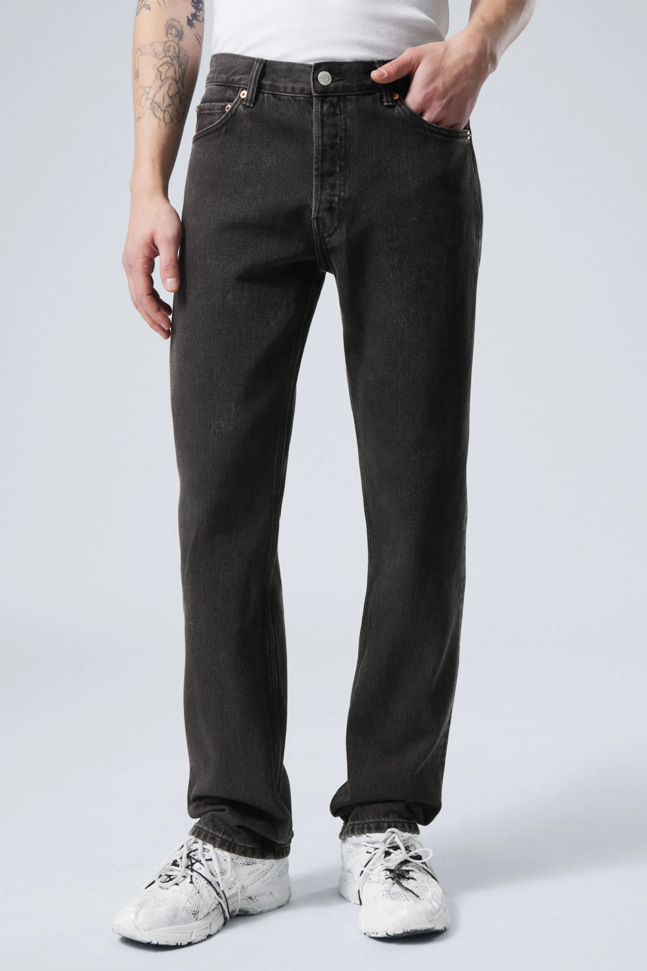 Weekday KLEAN REGULAR STRAIGHT LEG JEANS> Jeans