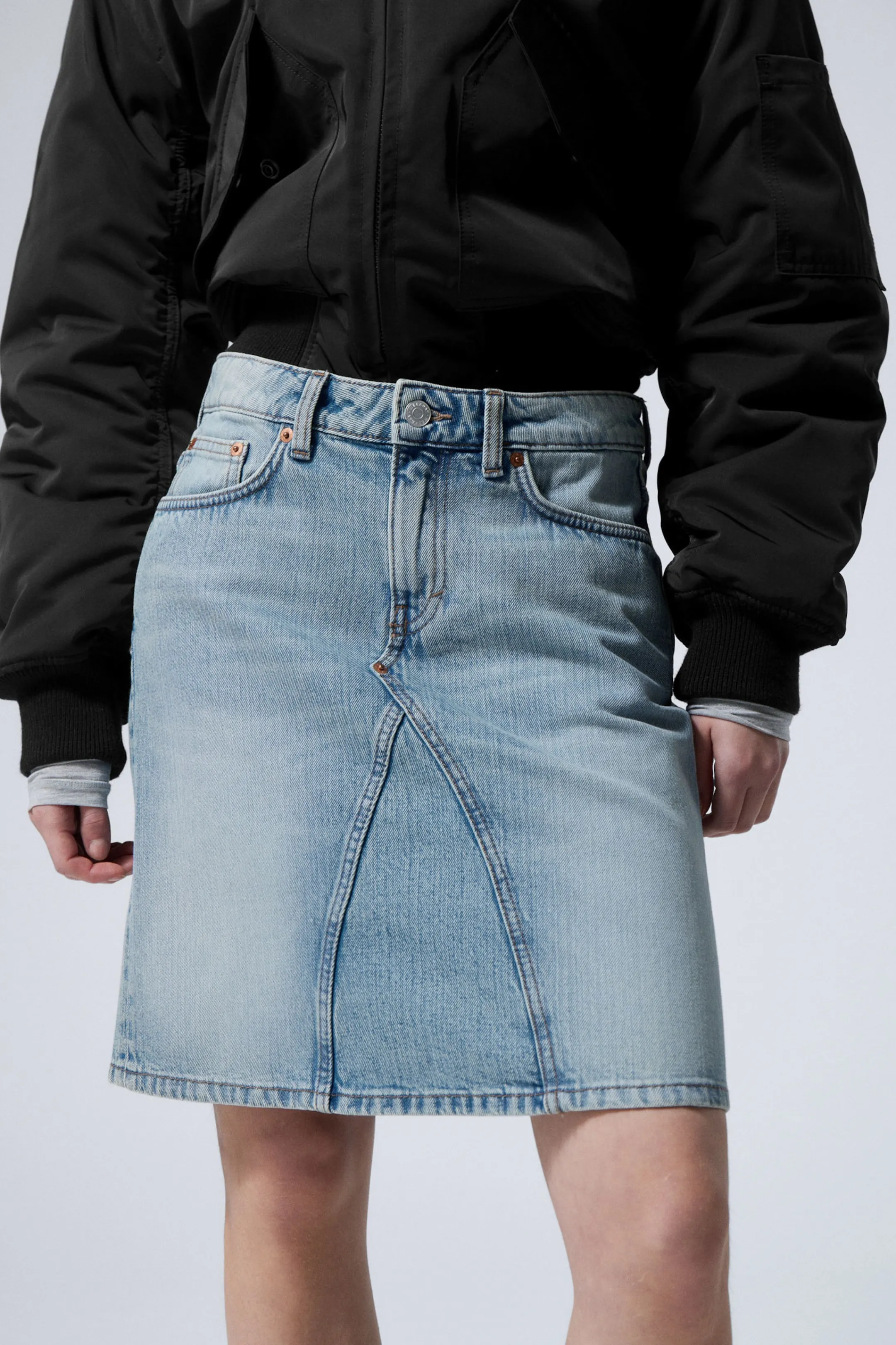 Weekday KNEE LENGTH DENIM SKIRT>Women Skirts