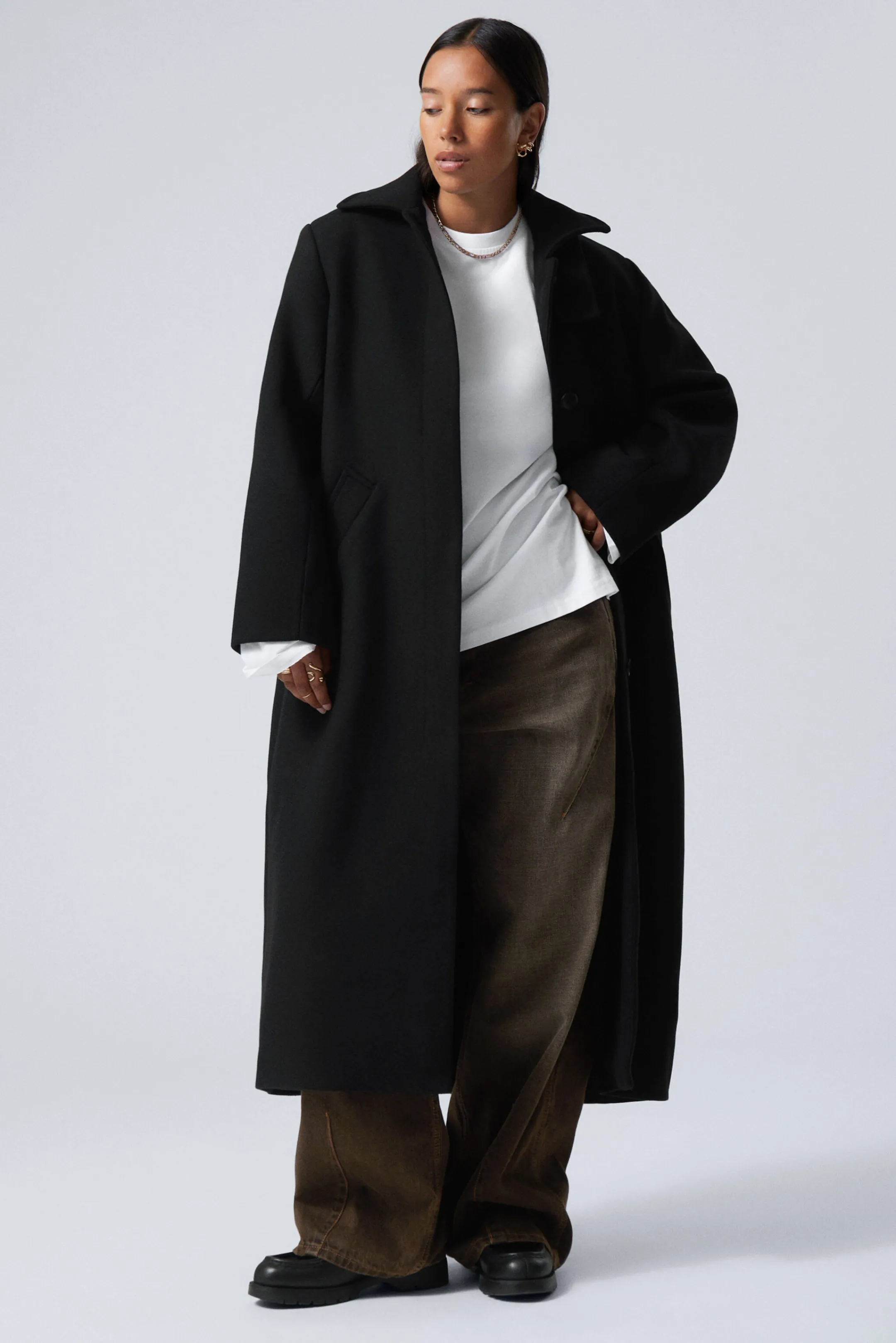 Weekday LONG OVERSIZED WOOL-BLEND COAT>Women Jackets & Coats