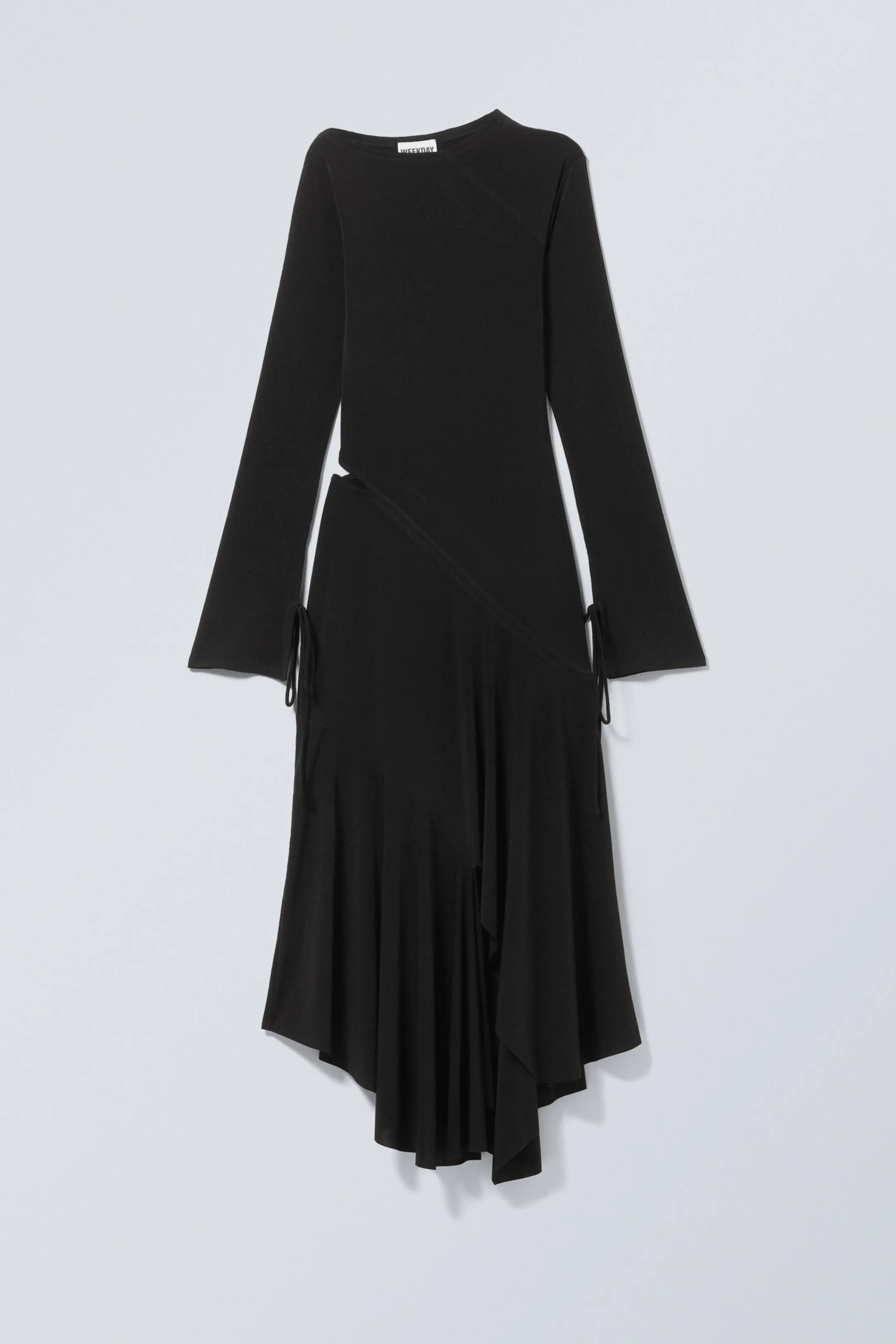 Weekday LONG-SLEEVED ASYMMETRIC DRAPED DRESS>Women Dresses