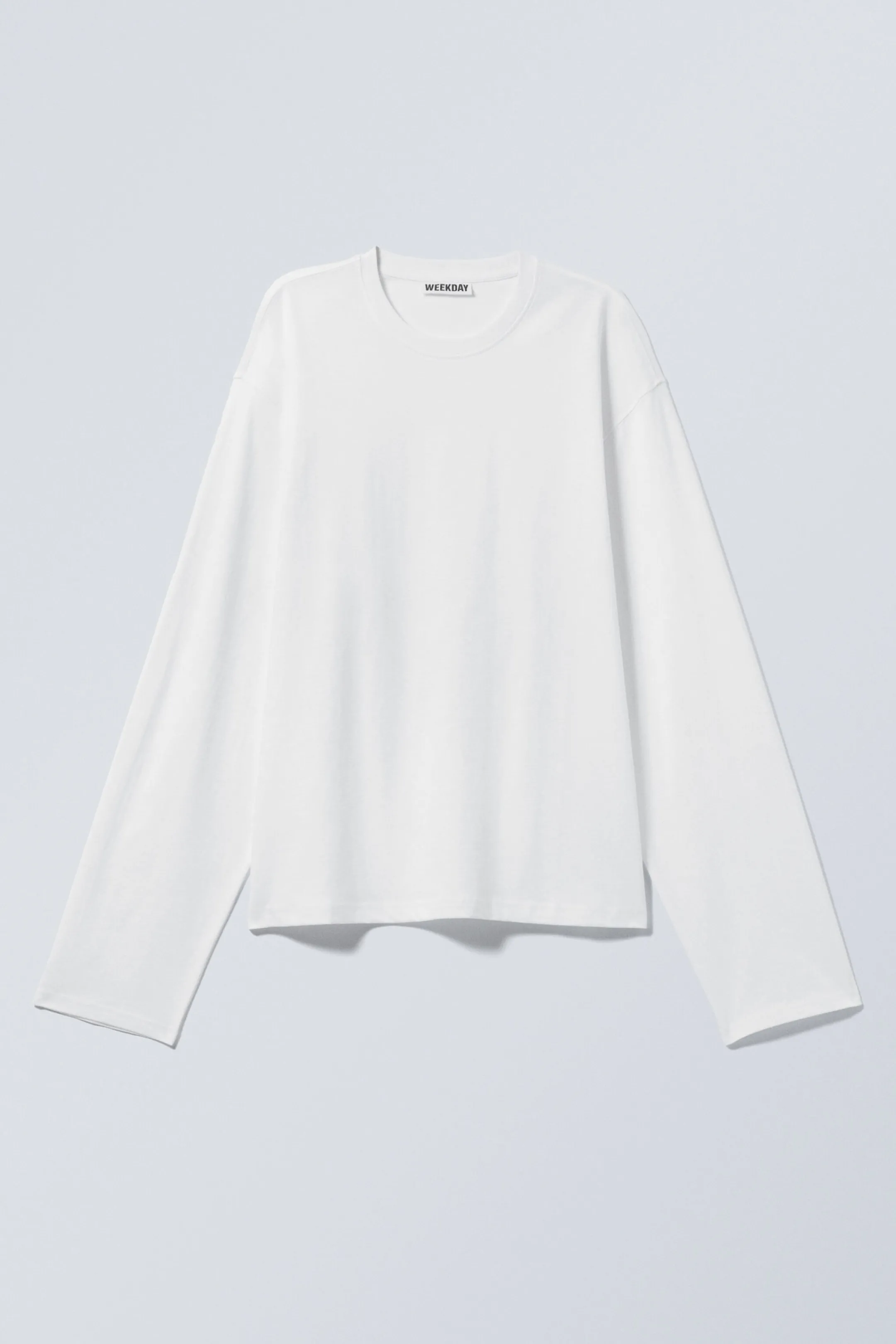 Weekday LONG-SLEEVED BOXY COTTON T-SHIRT>Women Basics | Tops