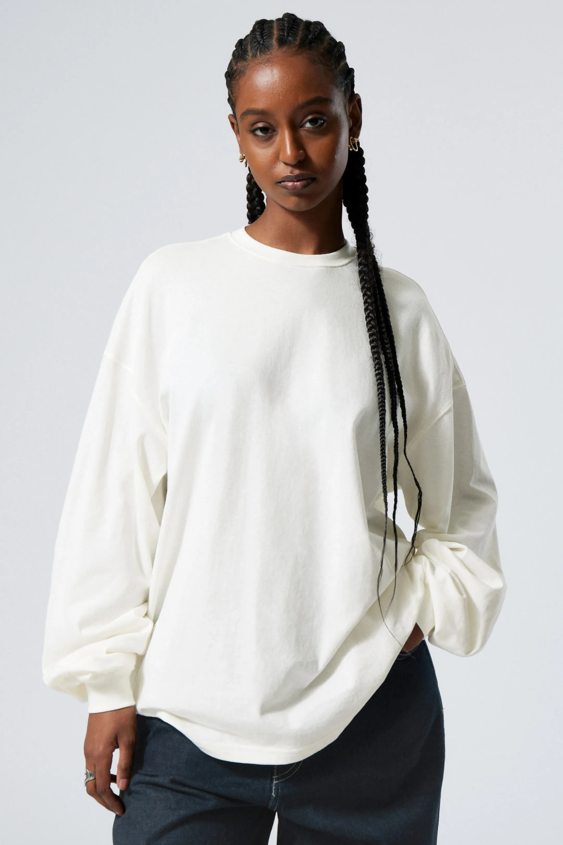 Weekday LONG-SLEEVED OVERSIZED PRINTED T-SHIRT>Women Tops