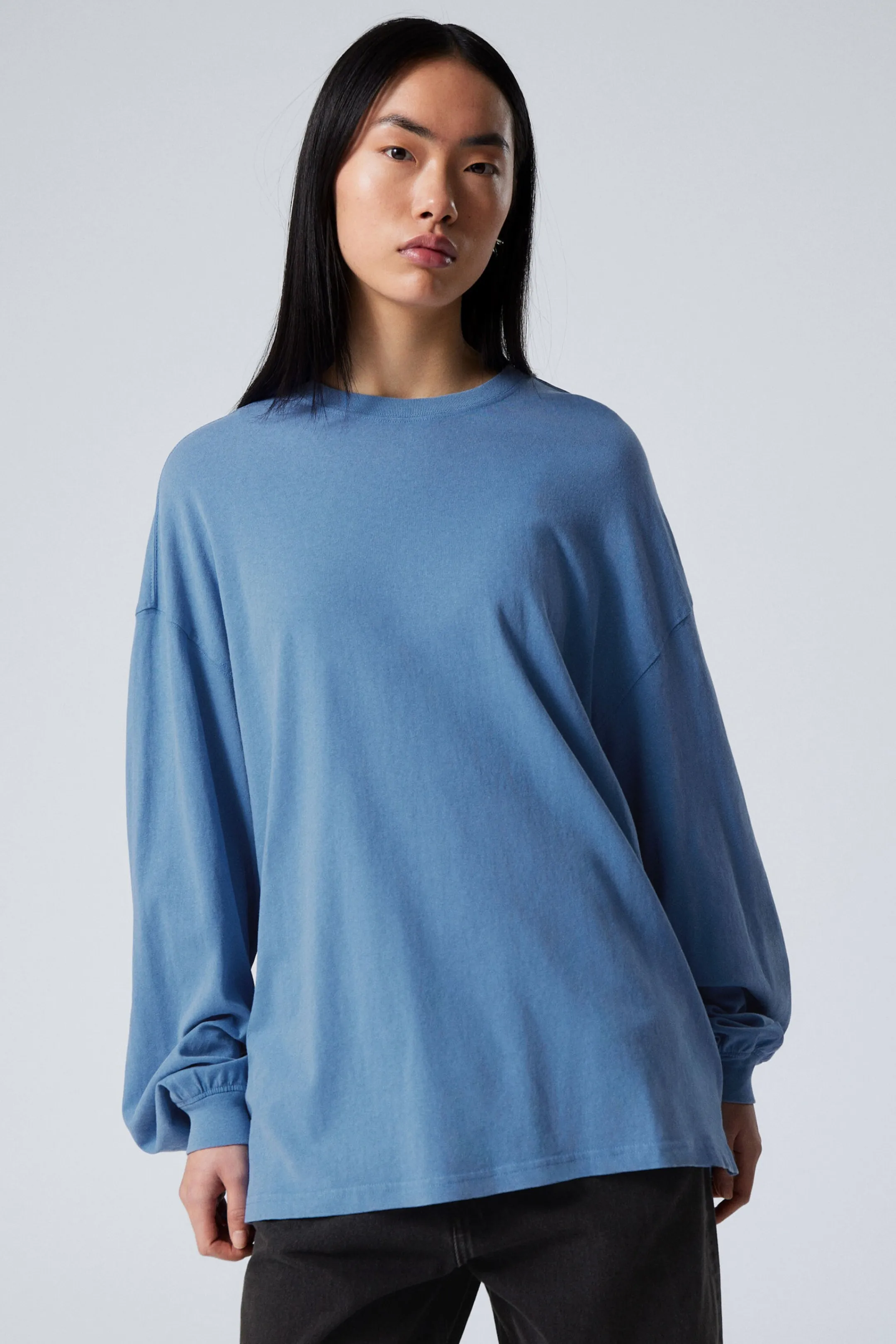 Weekday LONG-SLEEVED OVERSIZED T-SHIRT>Women Basics | Tops