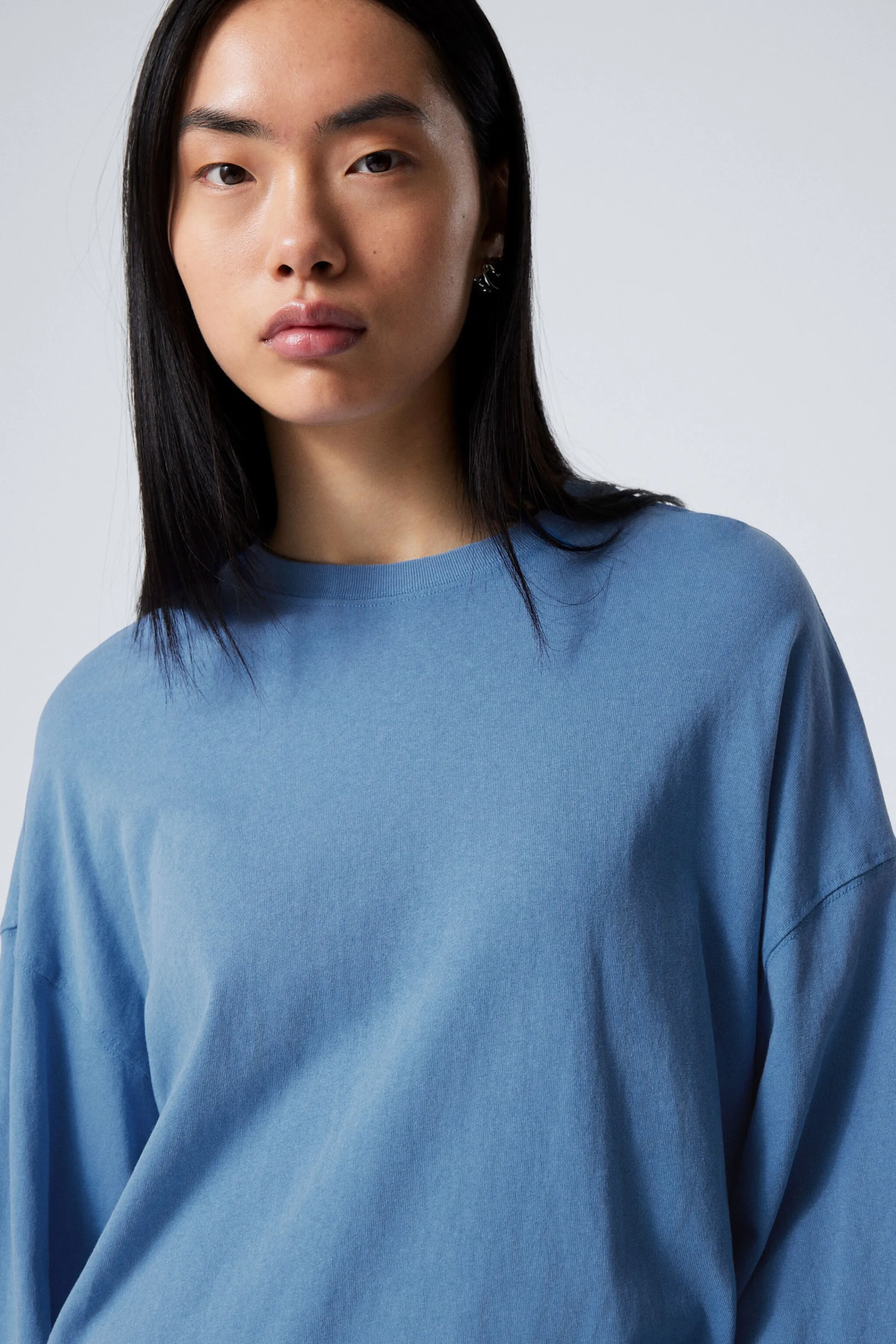 Weekday LONG-SLEEVED OVERSIZED T-SHIRT>Women Basics | Tops