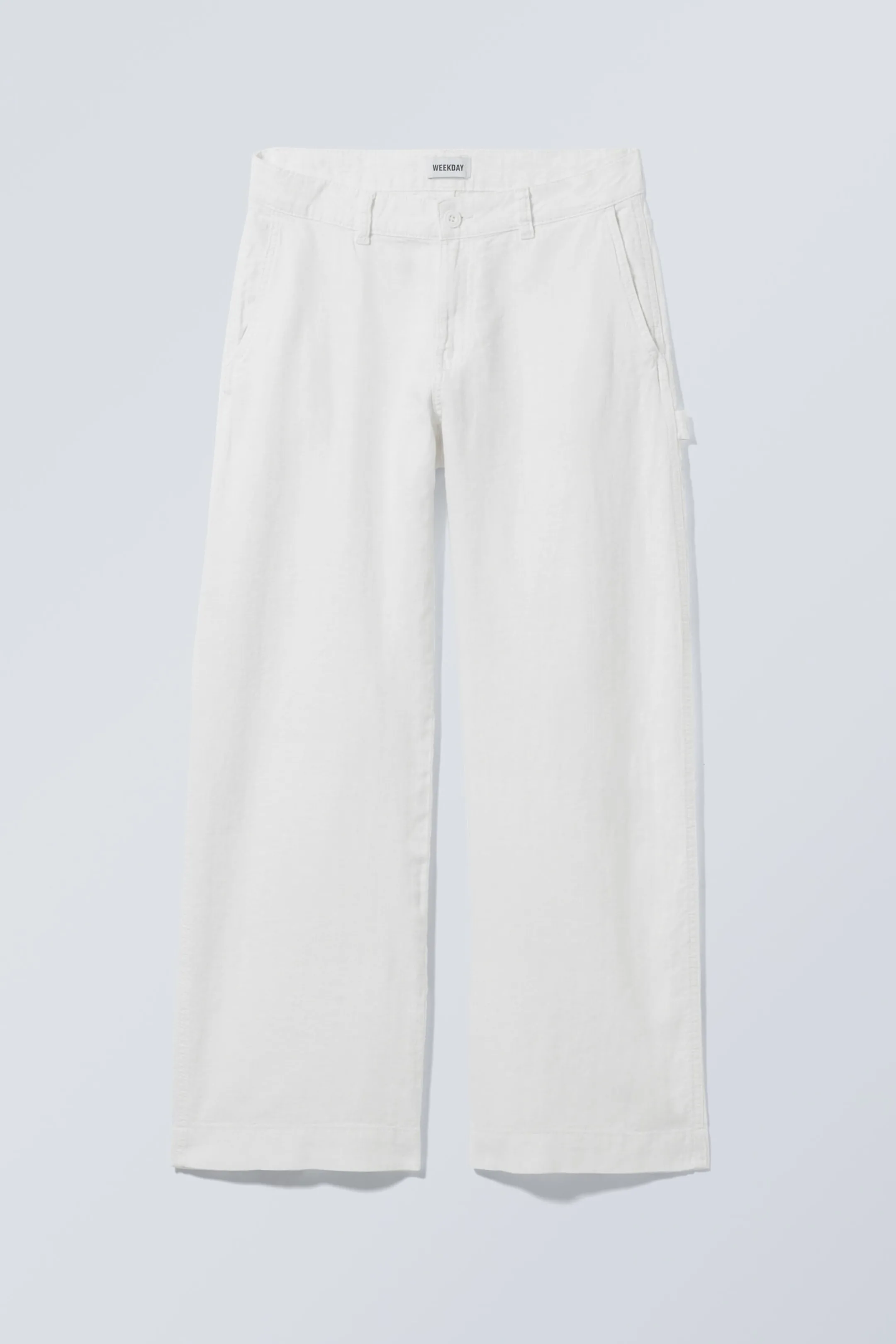 Weekday LOOSE CARPENTER LINEN BLEND TROUSERS>Women Trousers