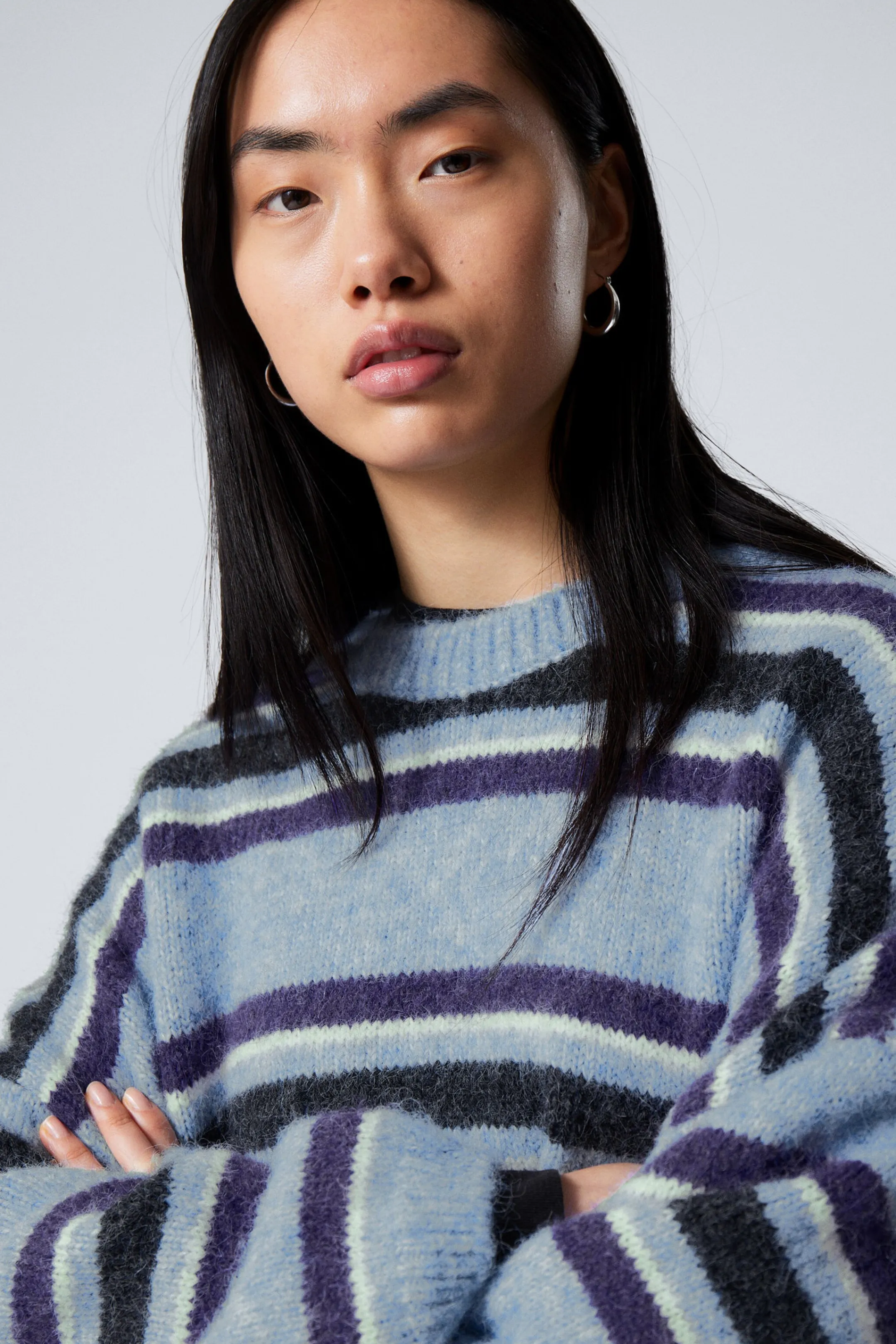 Weekday LOOSE GRAPHIC KNITTED SWEATER>Women Knitwear