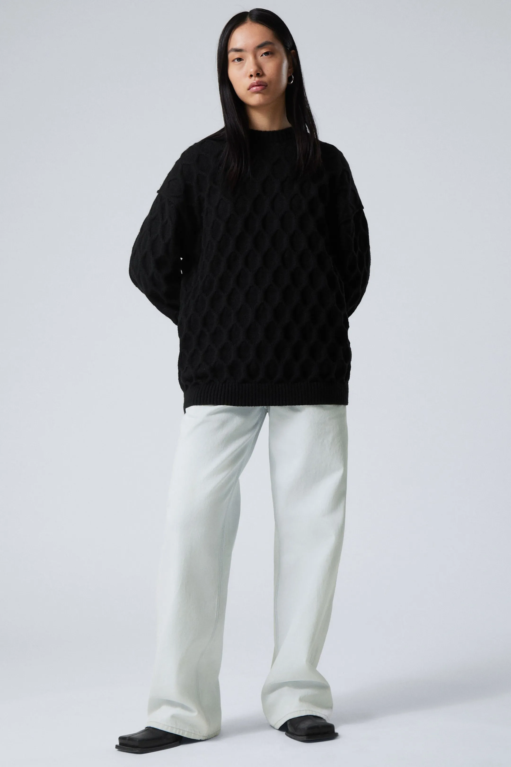 Weekday LOOSE KNITTED STRUCTURE SWEATER>Women Knitwear