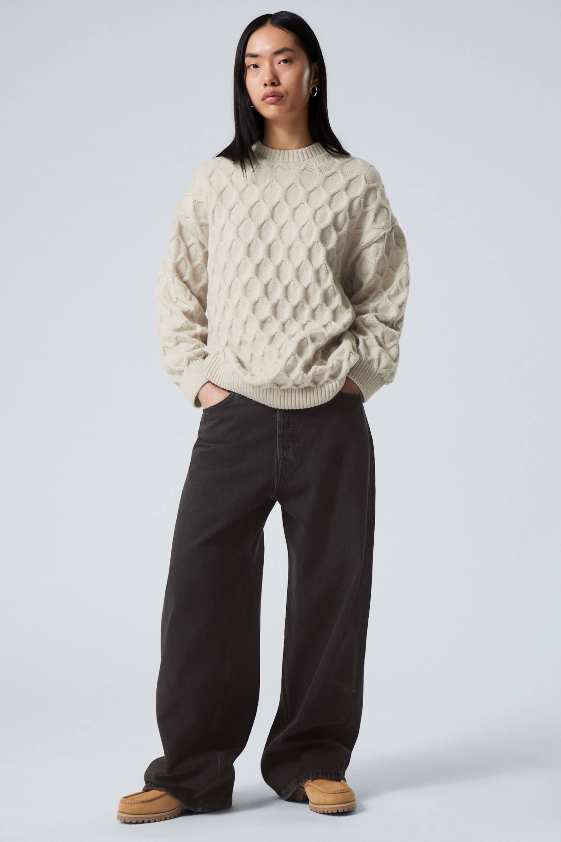 Weekday LOOSE KNITTED STRUCTURE SWEATER>Women Knitwear