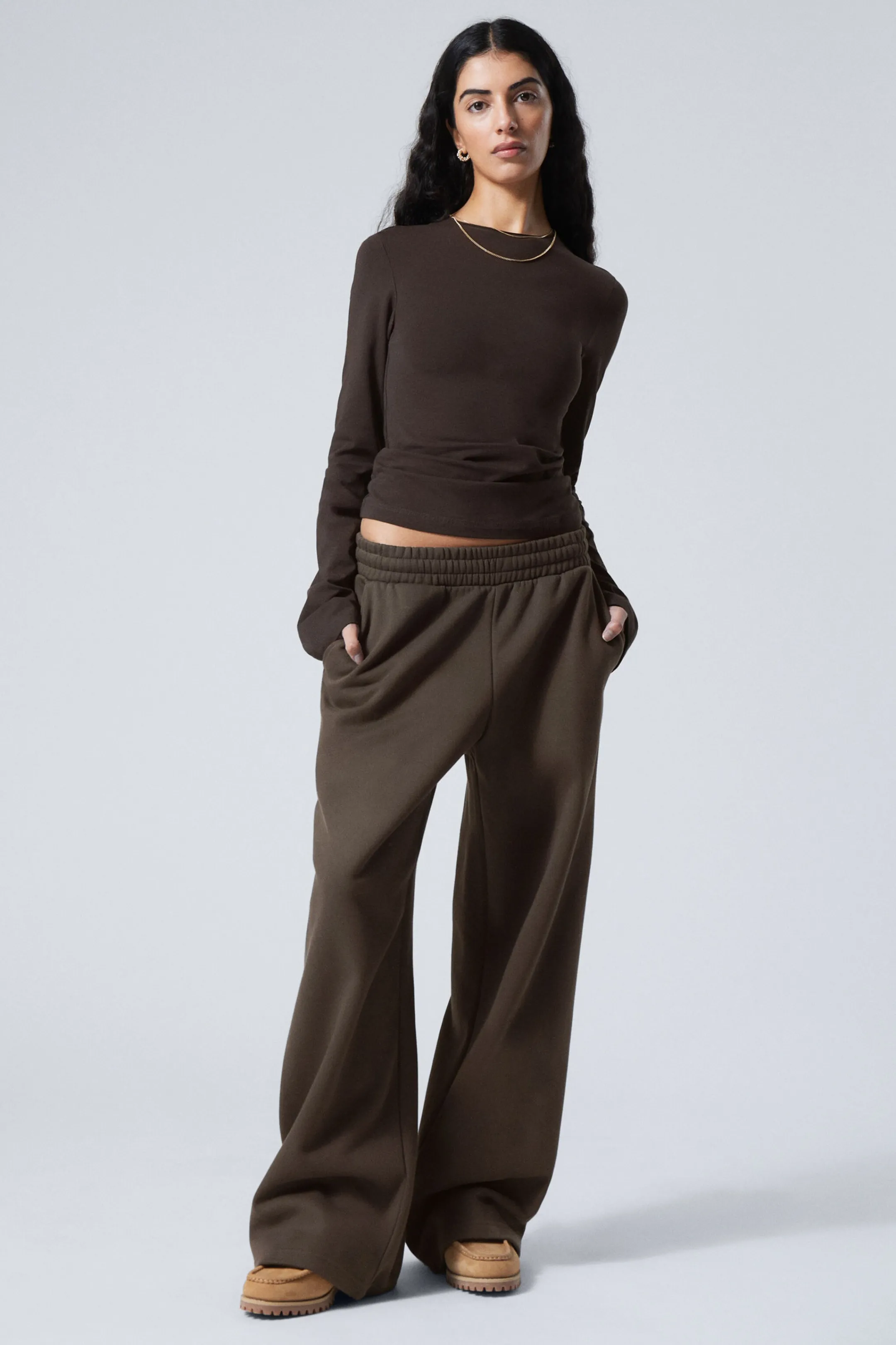 Weekday LOOSE LONG HEAVYWEIGHT SWEATPANTS>Women Trousers