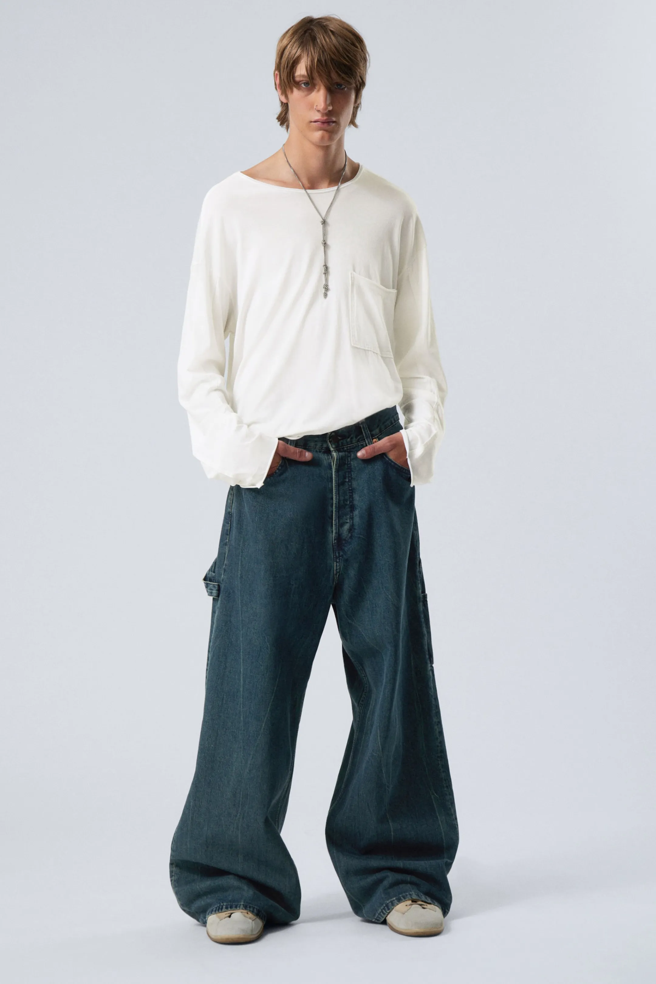 Weekday LOOSE REGULAR WAIST WIDE CARPENTER JEANS> Jeans