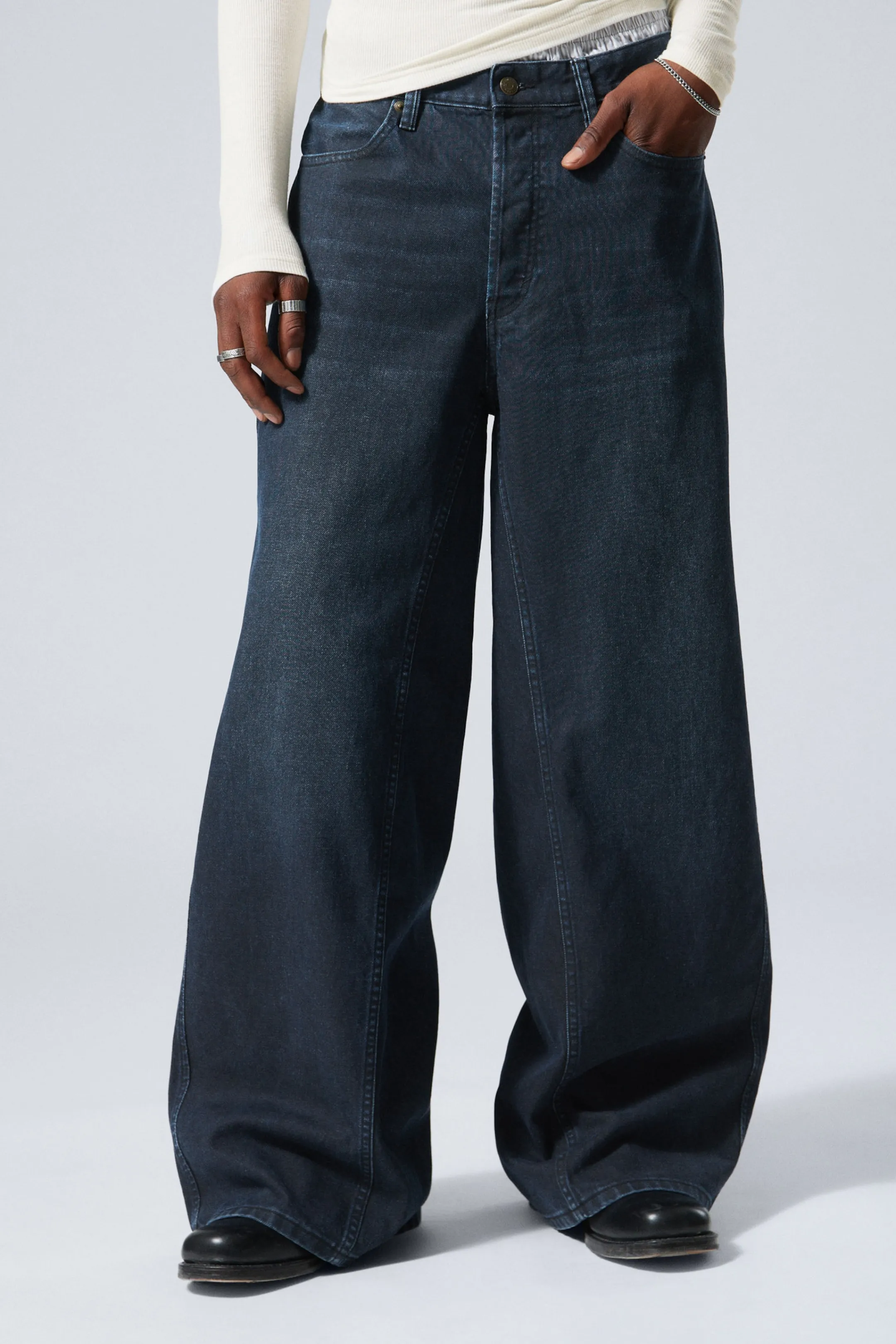 Weekday LOOSE REGULAR WAIST WIDE JEANS> Jeans