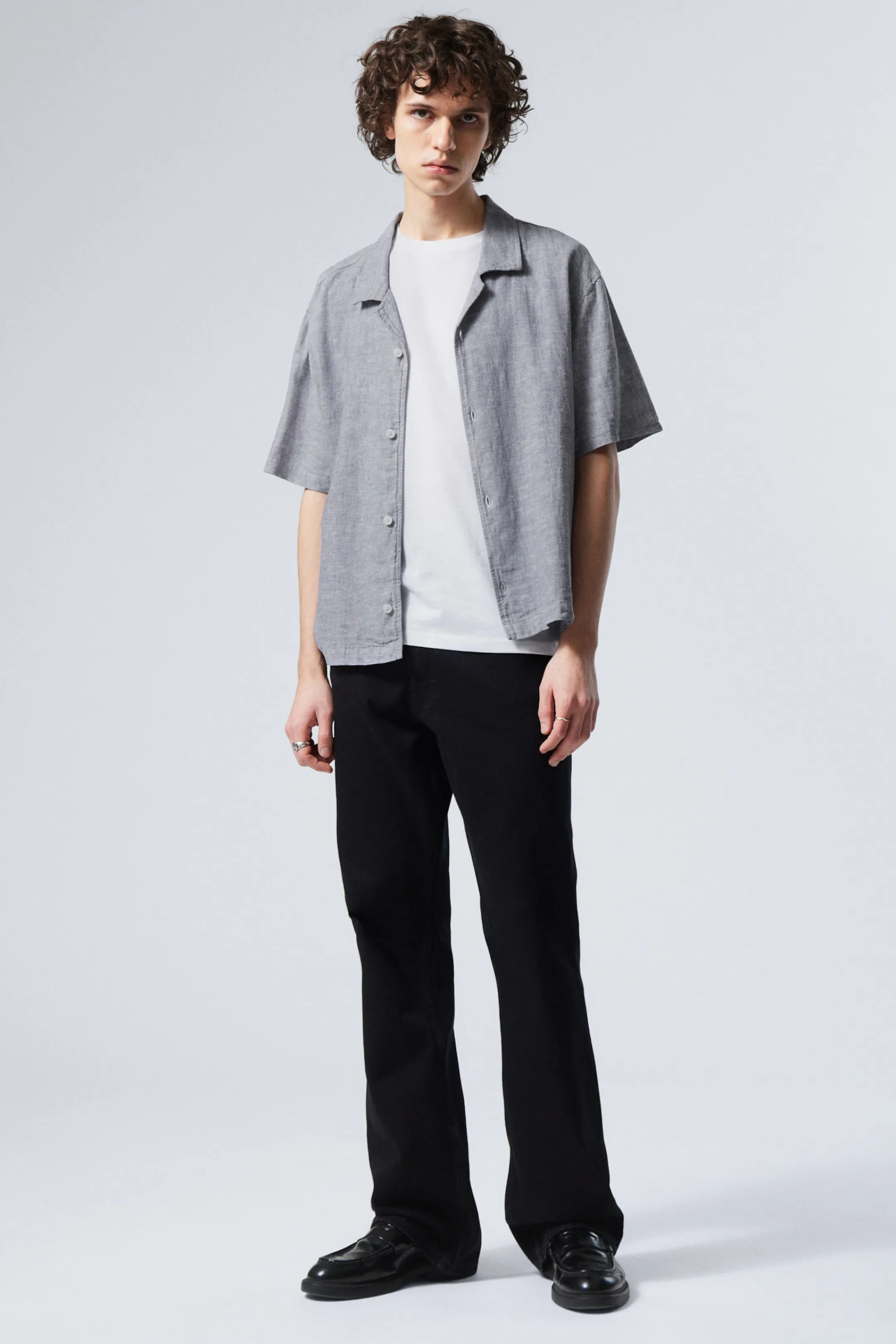 Weekday LOOSE SHORT SLEEVE LINEN BLEND SHIRT> Shirts