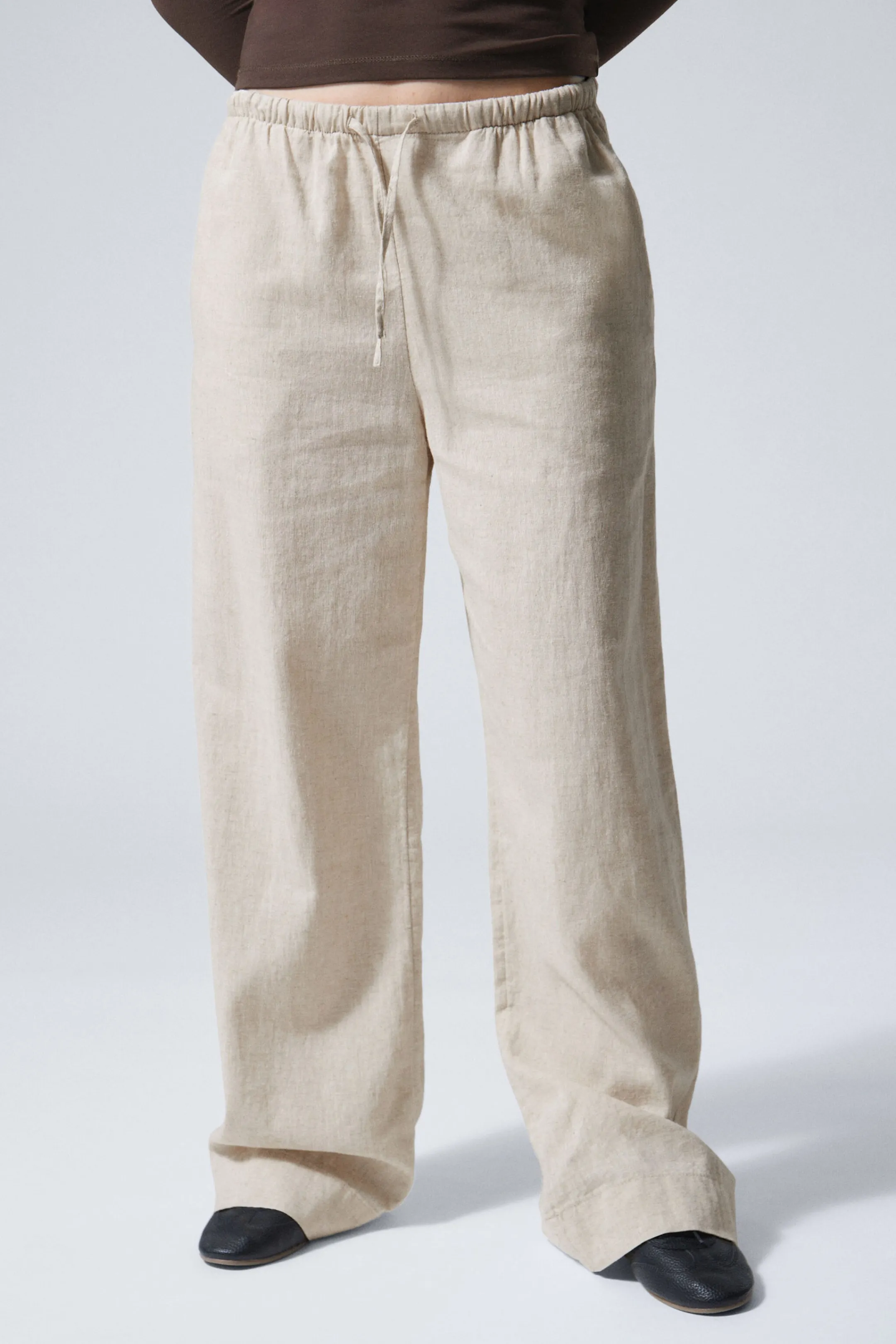 Weekday MIA LINEN MIX TROUSERS>Women Trousers