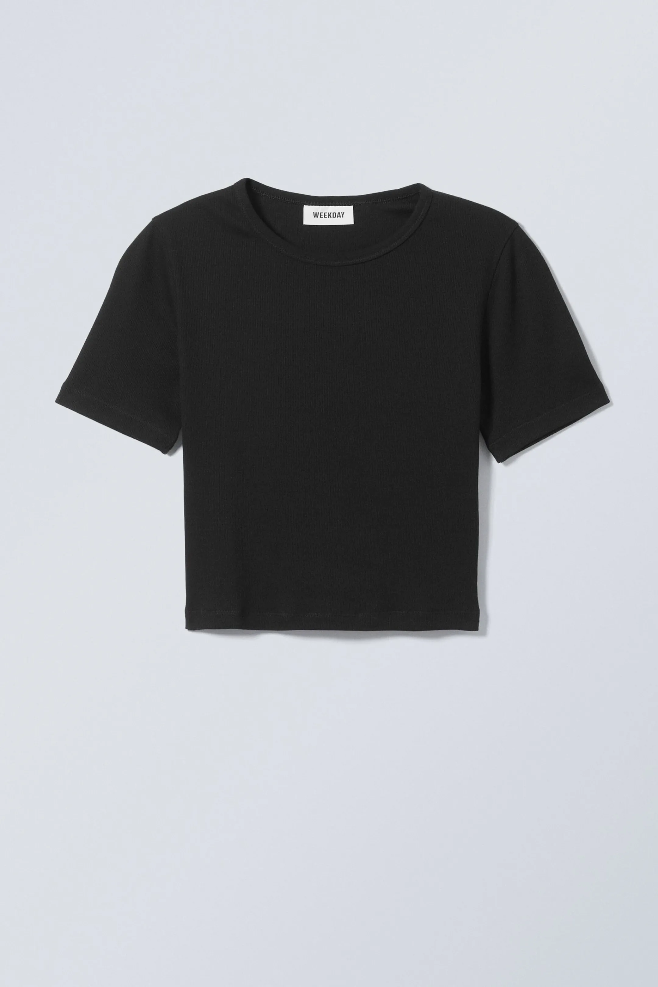 Weekday MINI RIB CROP TOP>Women Basics | T-Shirts