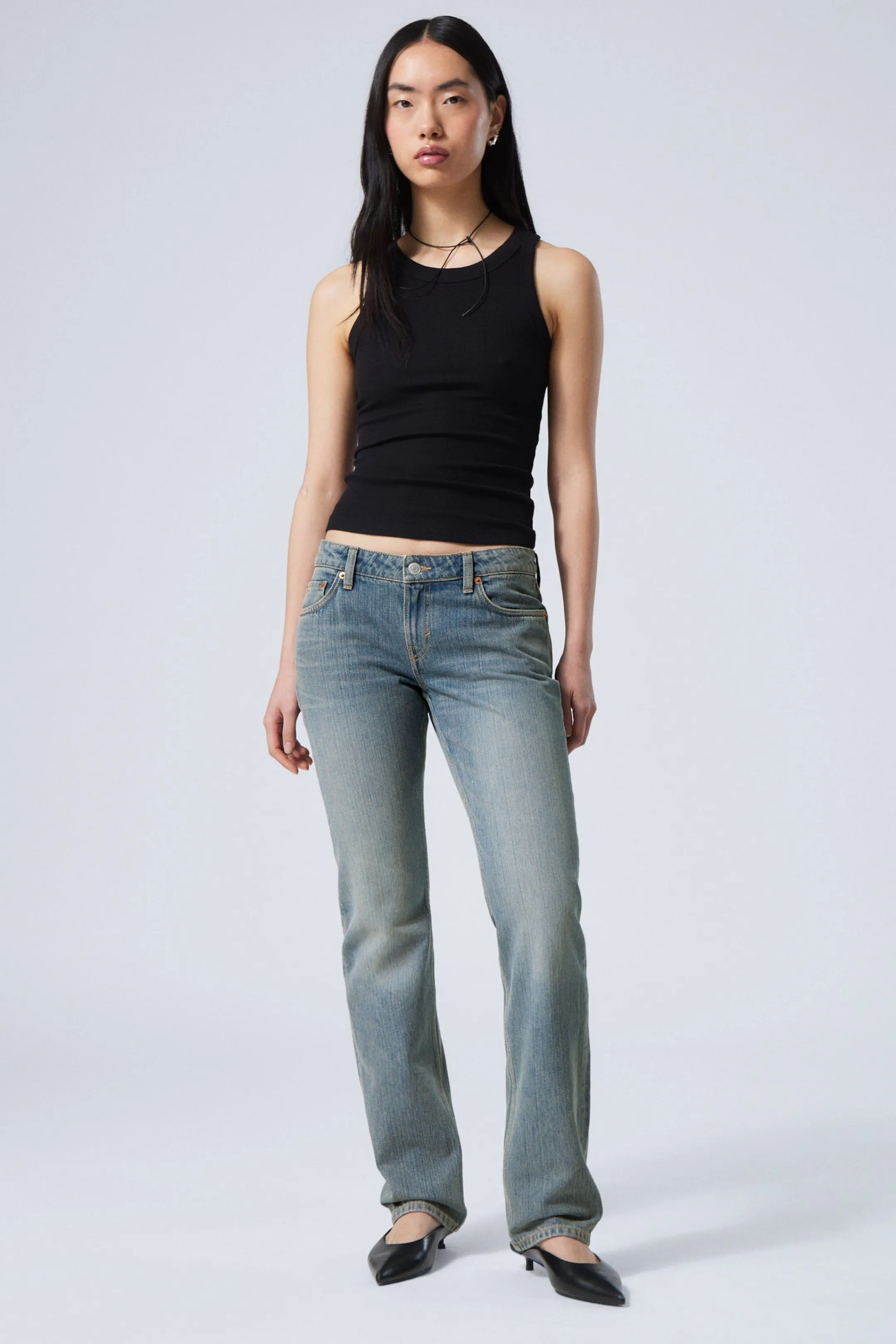 Weekday NAIL LOW RISE SLIM STRAIGHT LEG JEANS>Women Jeans