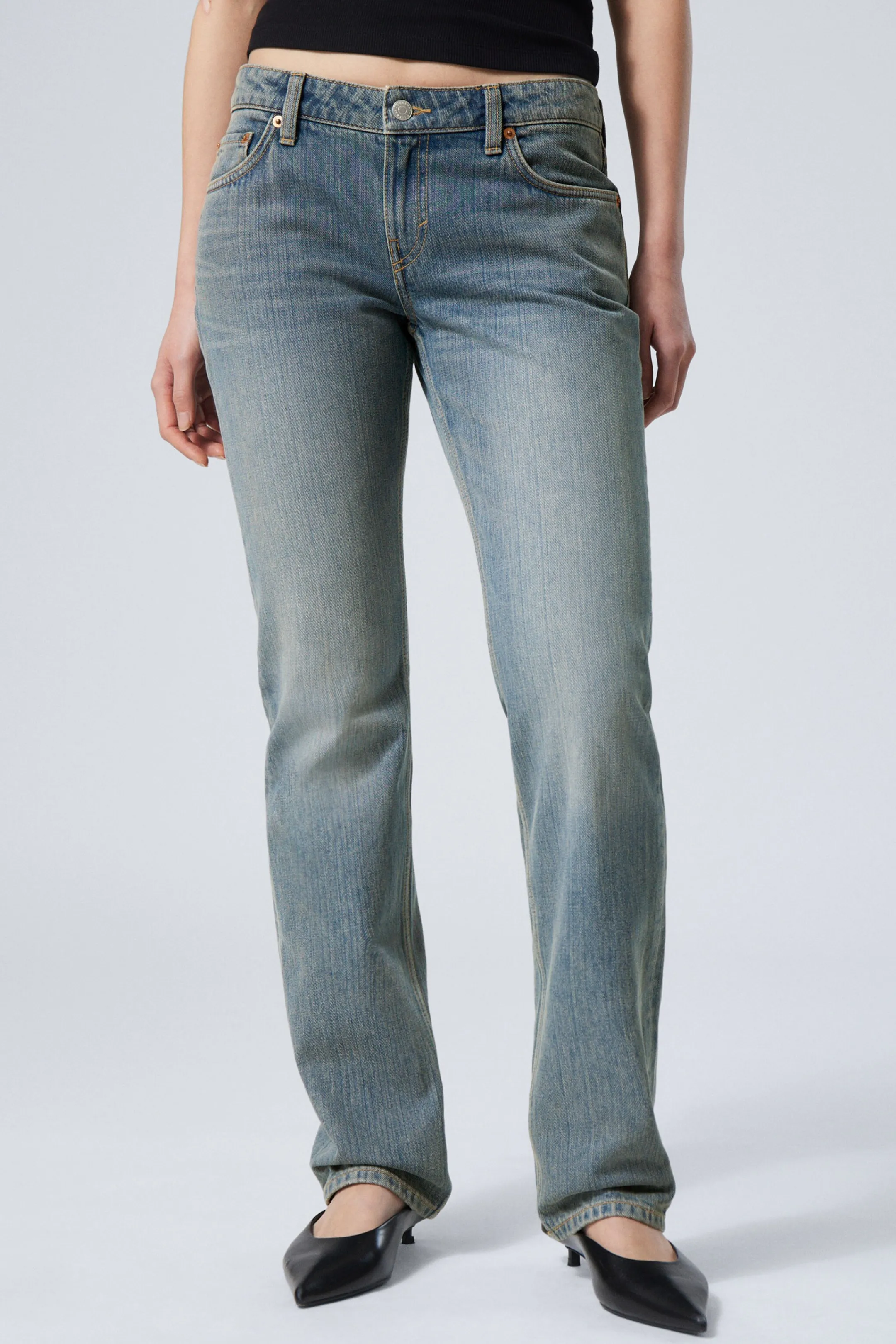 Weekday NAIL LOW RISE SLIM STRAIGHT LEG JEANS>Women Jeans