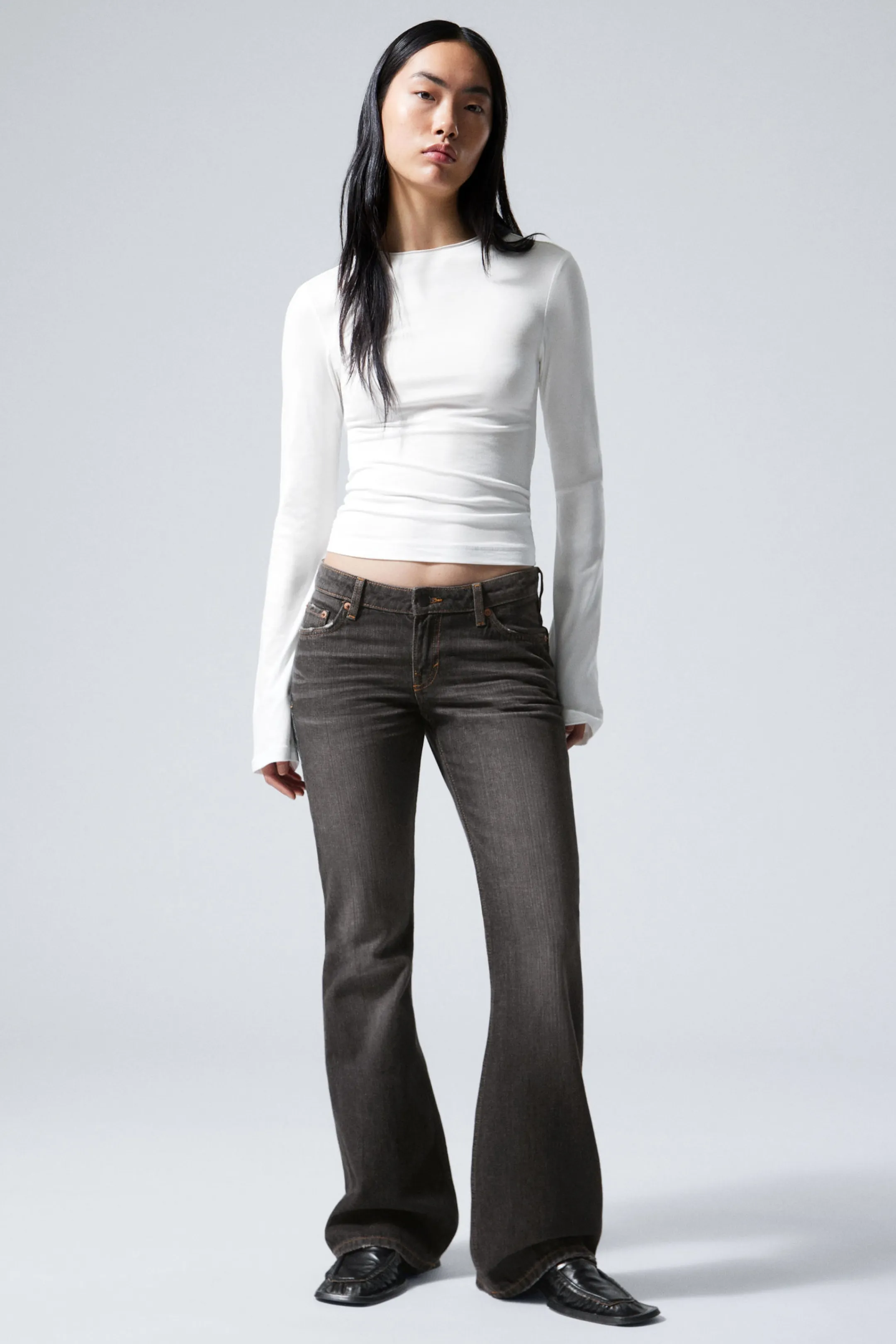 Weekday NOVA LOW RISE SLIM BOOTCUT LEG JEANS>Women Jeans