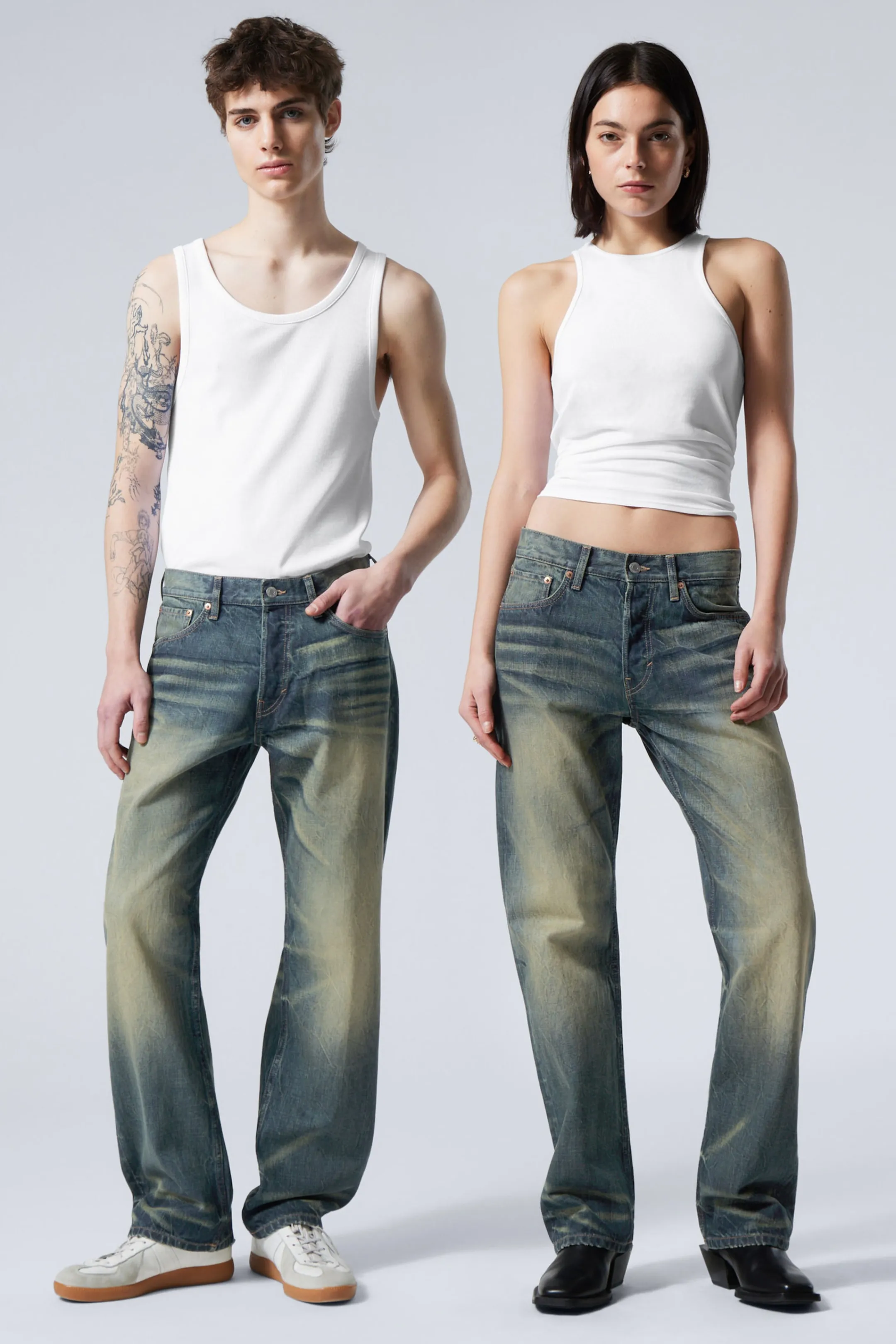 Weekday ORBIT MID RISE REGULAR STRAIGHT LEG JEANS>Women Jeans