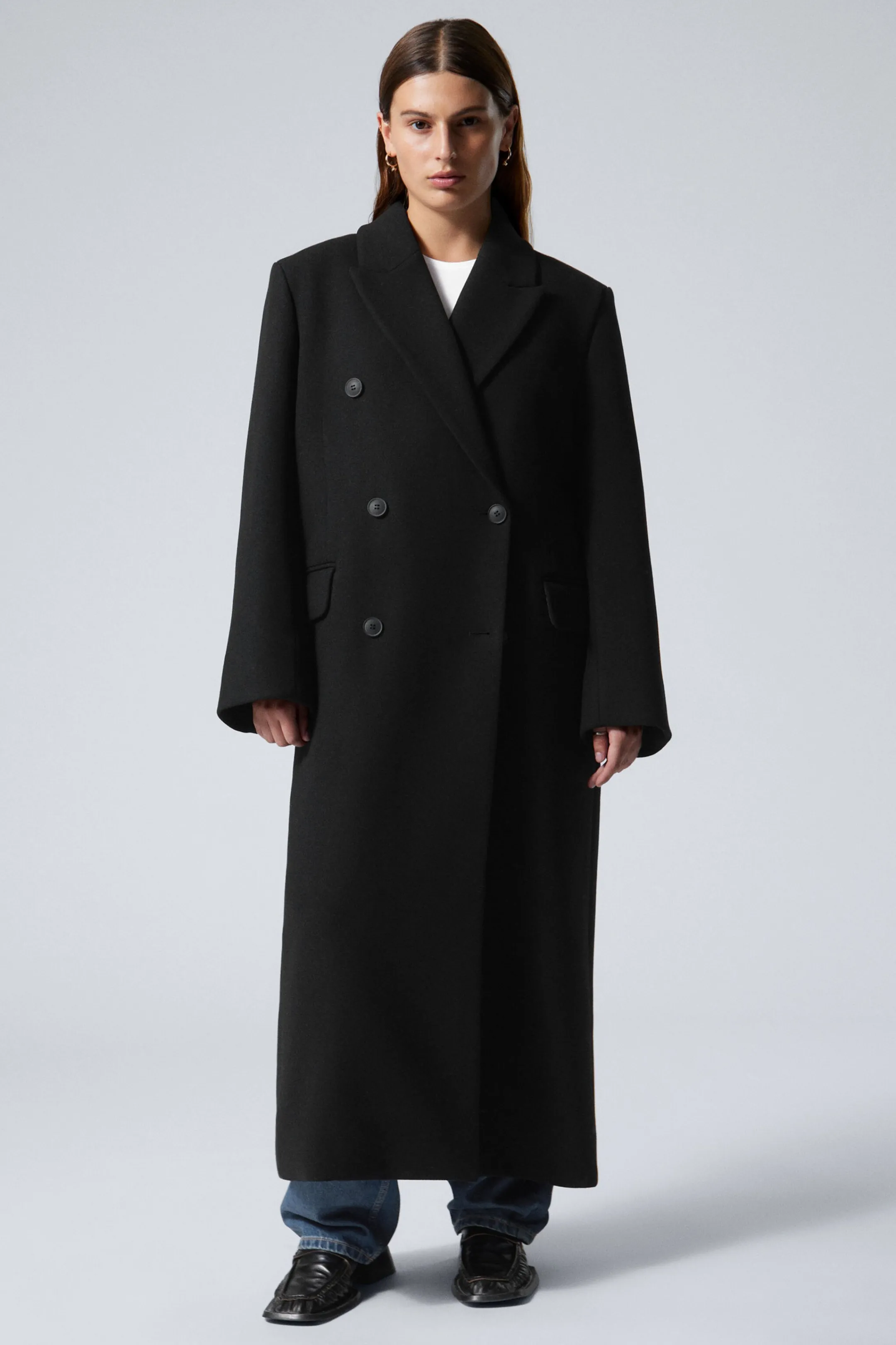 Weekday OVERSIZED DOUBLE-BREASTED WOOL-BLEND COAT>Women Jackets & Coats