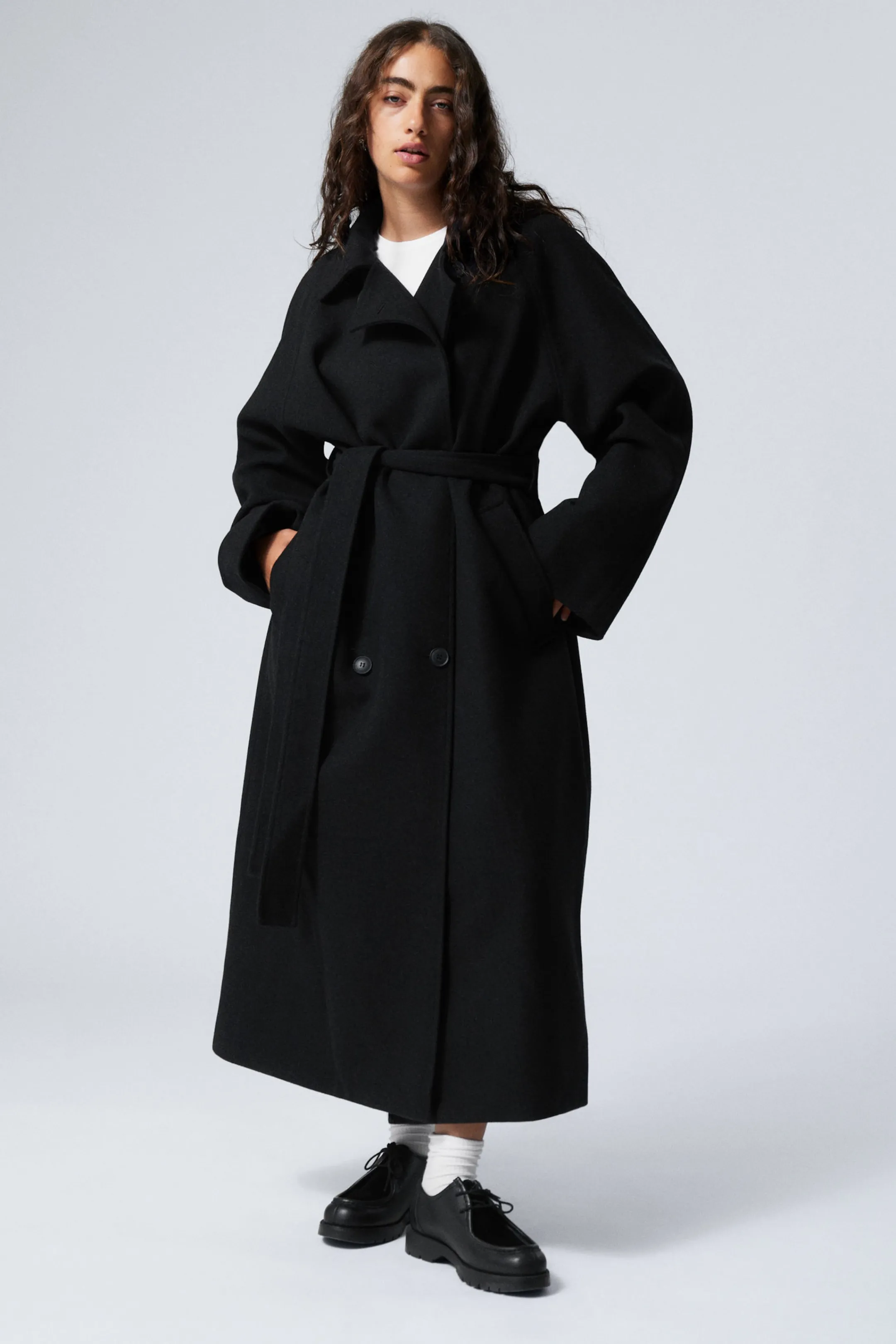 Weekday OVERSIZED DOUBLE-BREASTED WOOL-BLEND COAT>Women Jackets & Coats