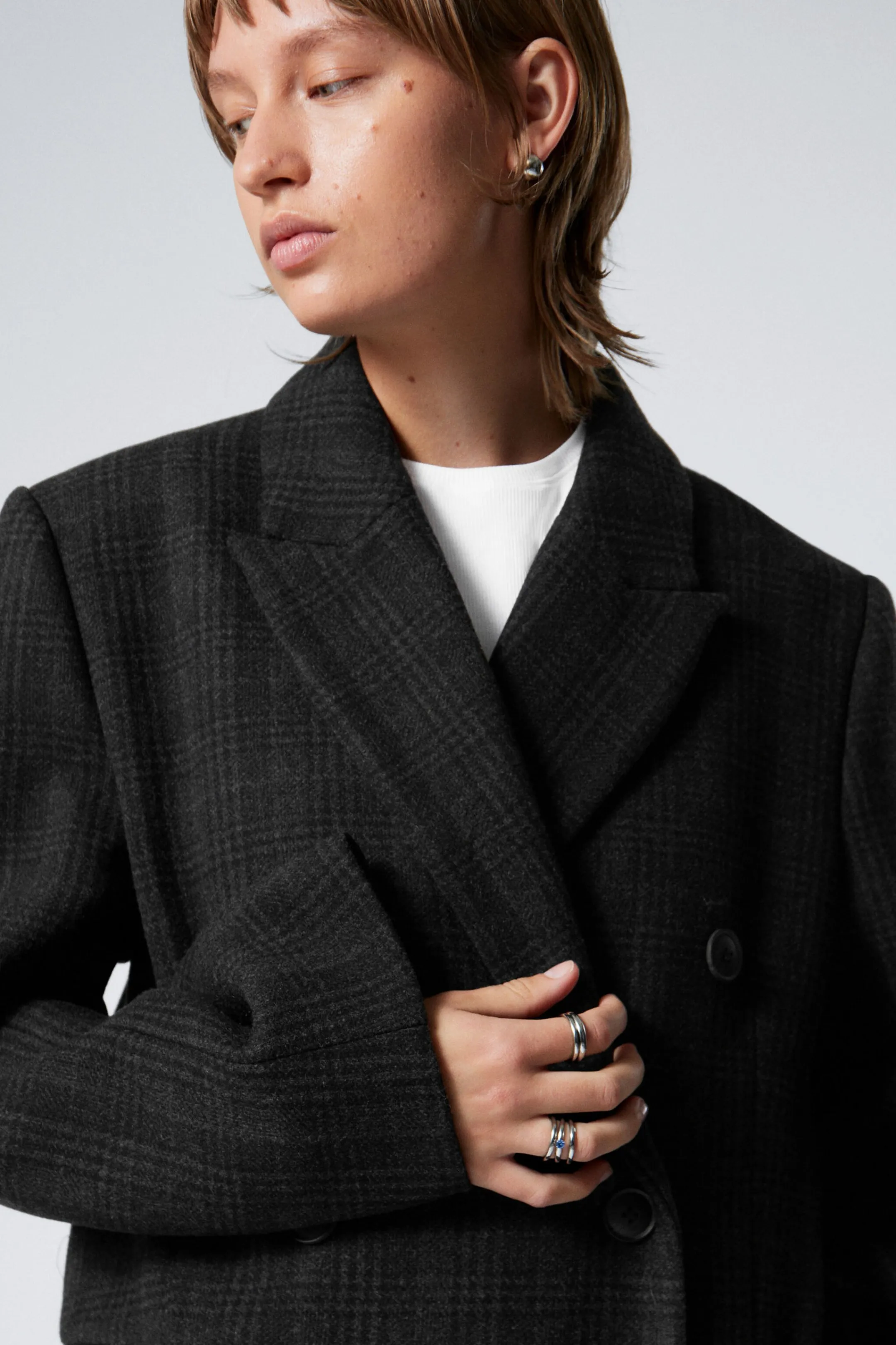 Weekday OVERSIZED DOUBLE-BREASTED WOOL-BLEND COAT>Women Jackets & Coats