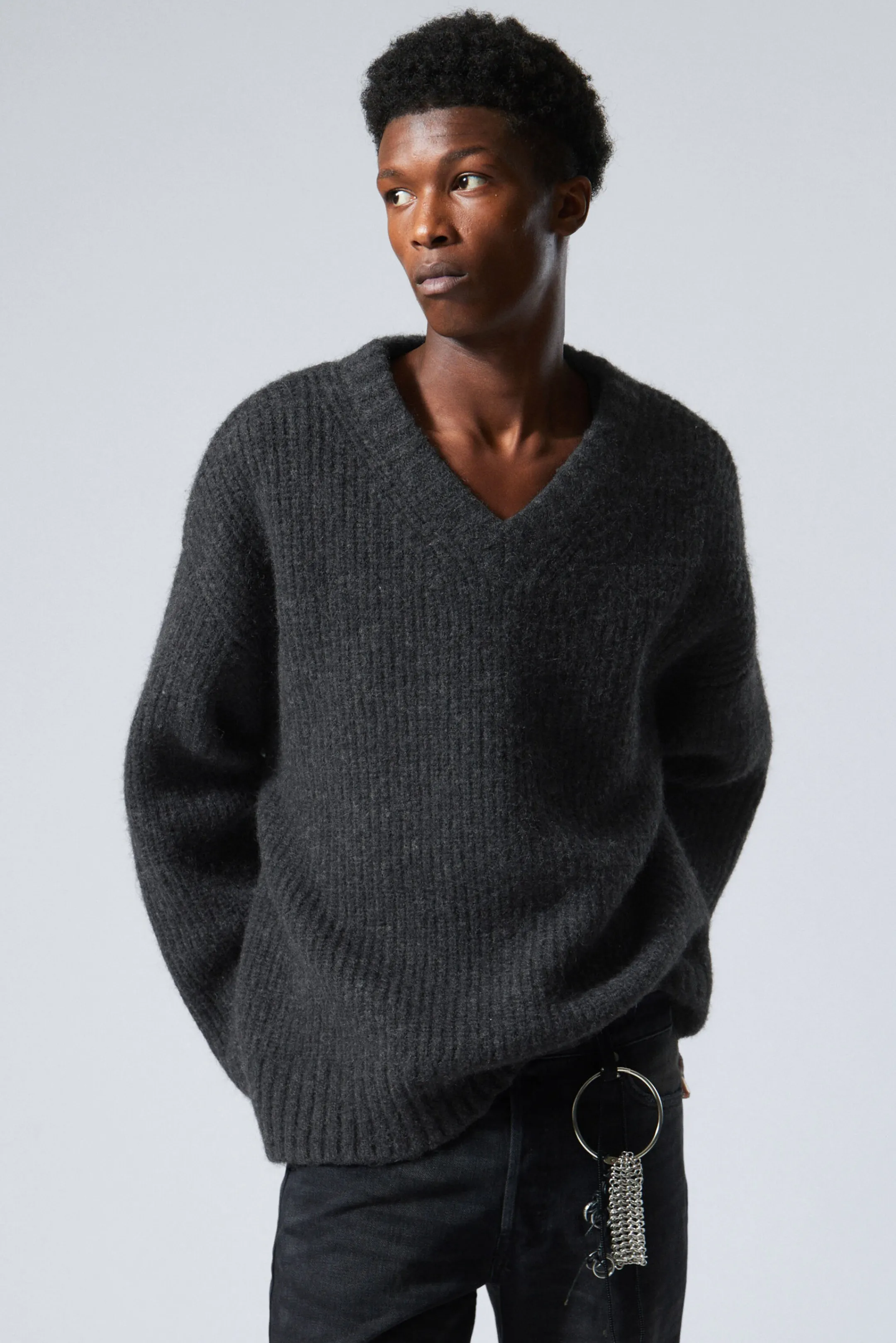 Weekday OVERSIZED KNITTED WOOL-BLEND SWEATER> Knitwear