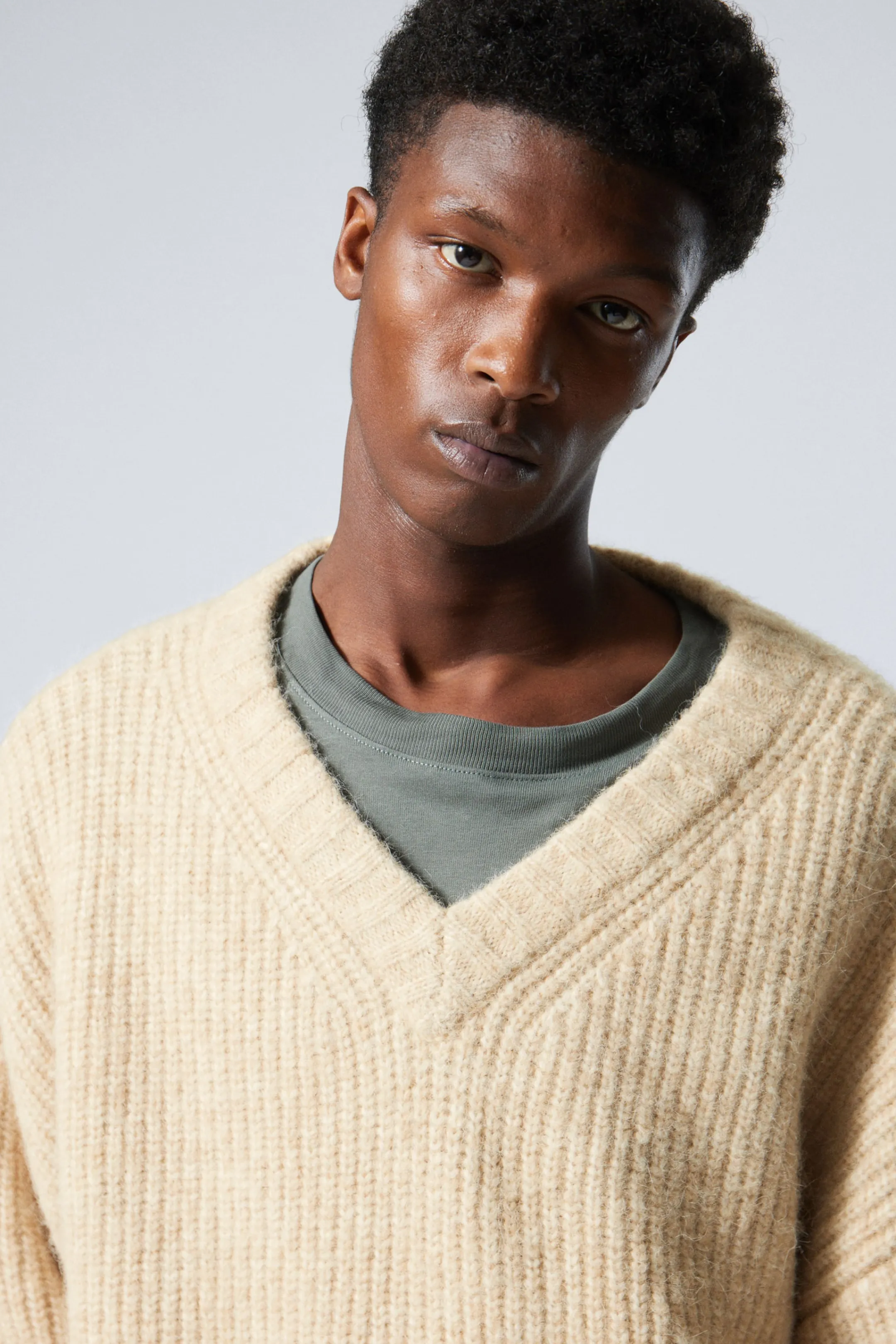 Weekday OVERSIZED KNITTED WOOL-BLEND SWEATER> Knitwear