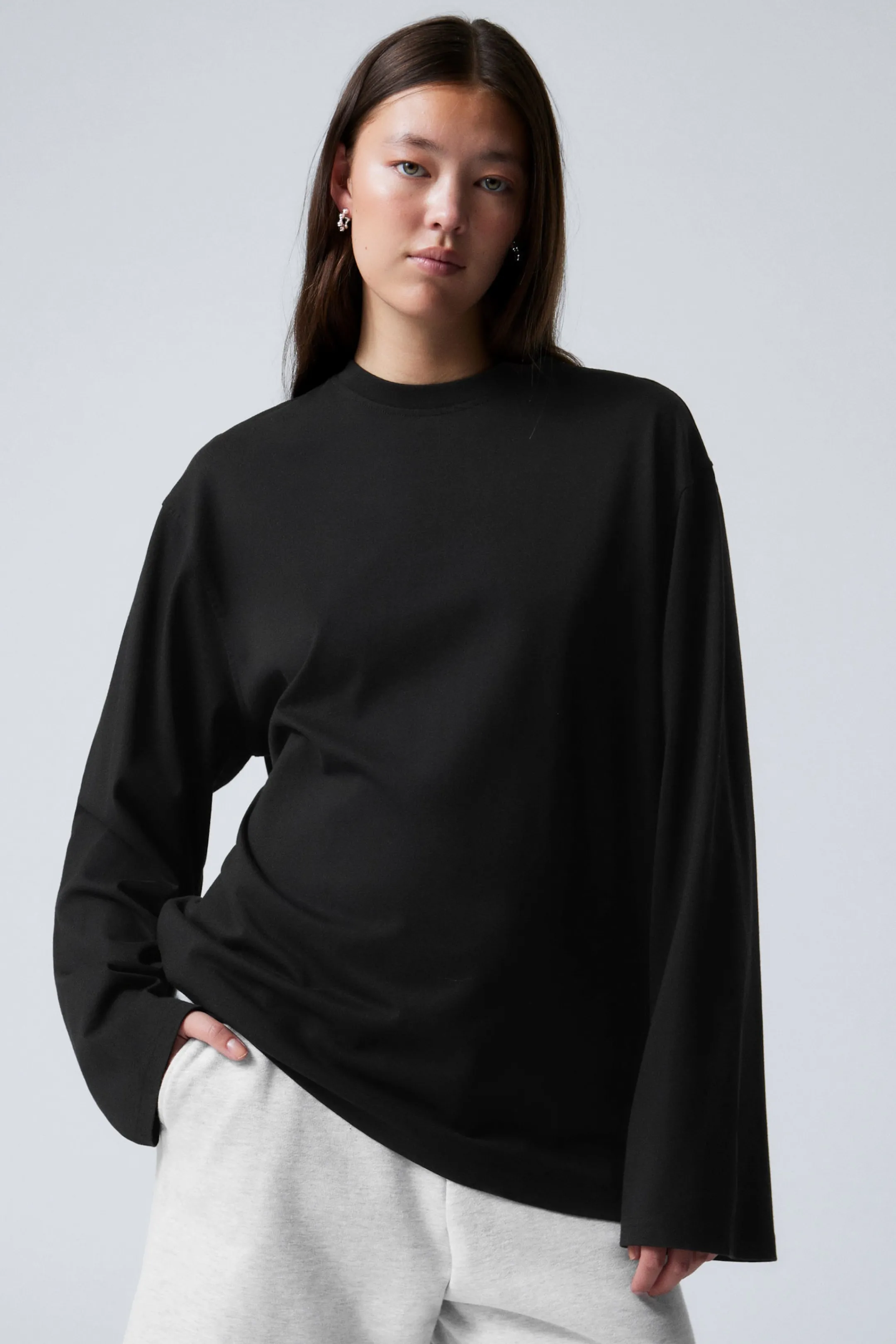 Weekday OVERSIZED LONG SLEEVE T-SHIRT>Women Tops | Basics