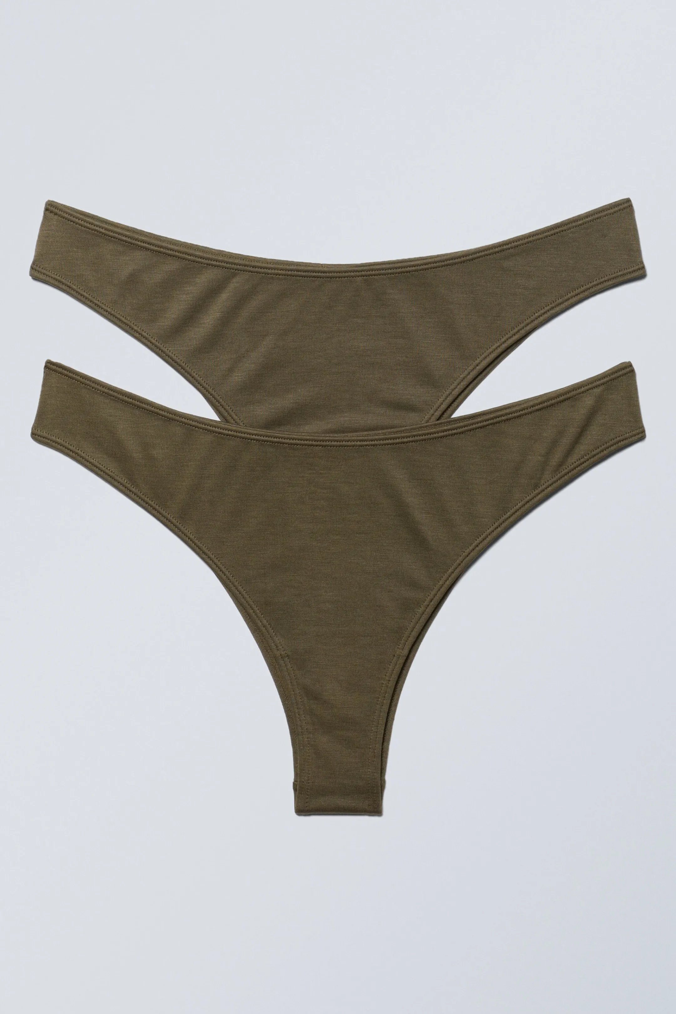 Weekday 2-PACK CHEEKY MODAL BRAZILIAN BRIEFS>Women Underwear