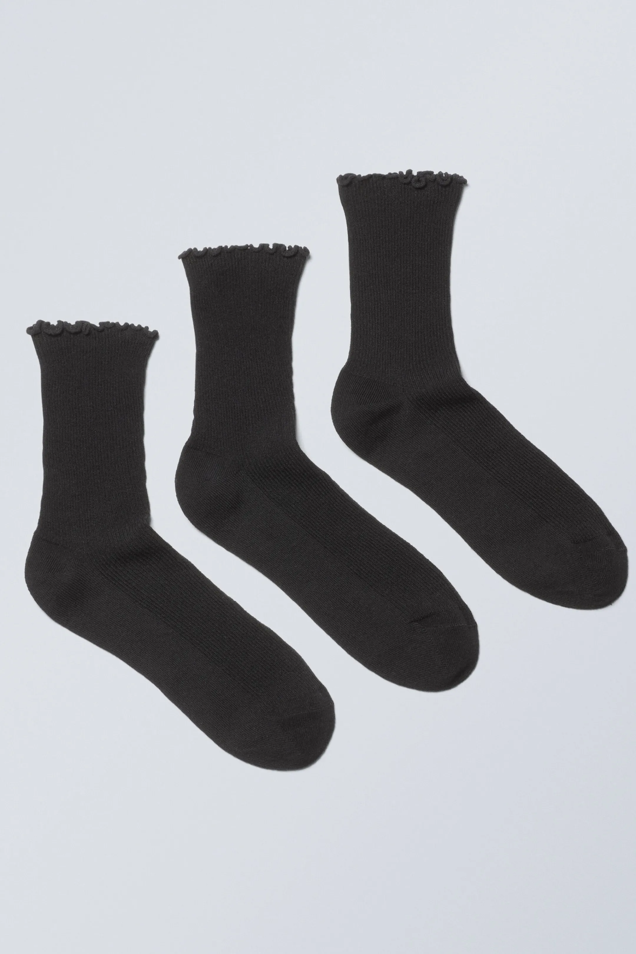 Weekday 3-PACK FRILL EDGE SOCKS>Women Socks