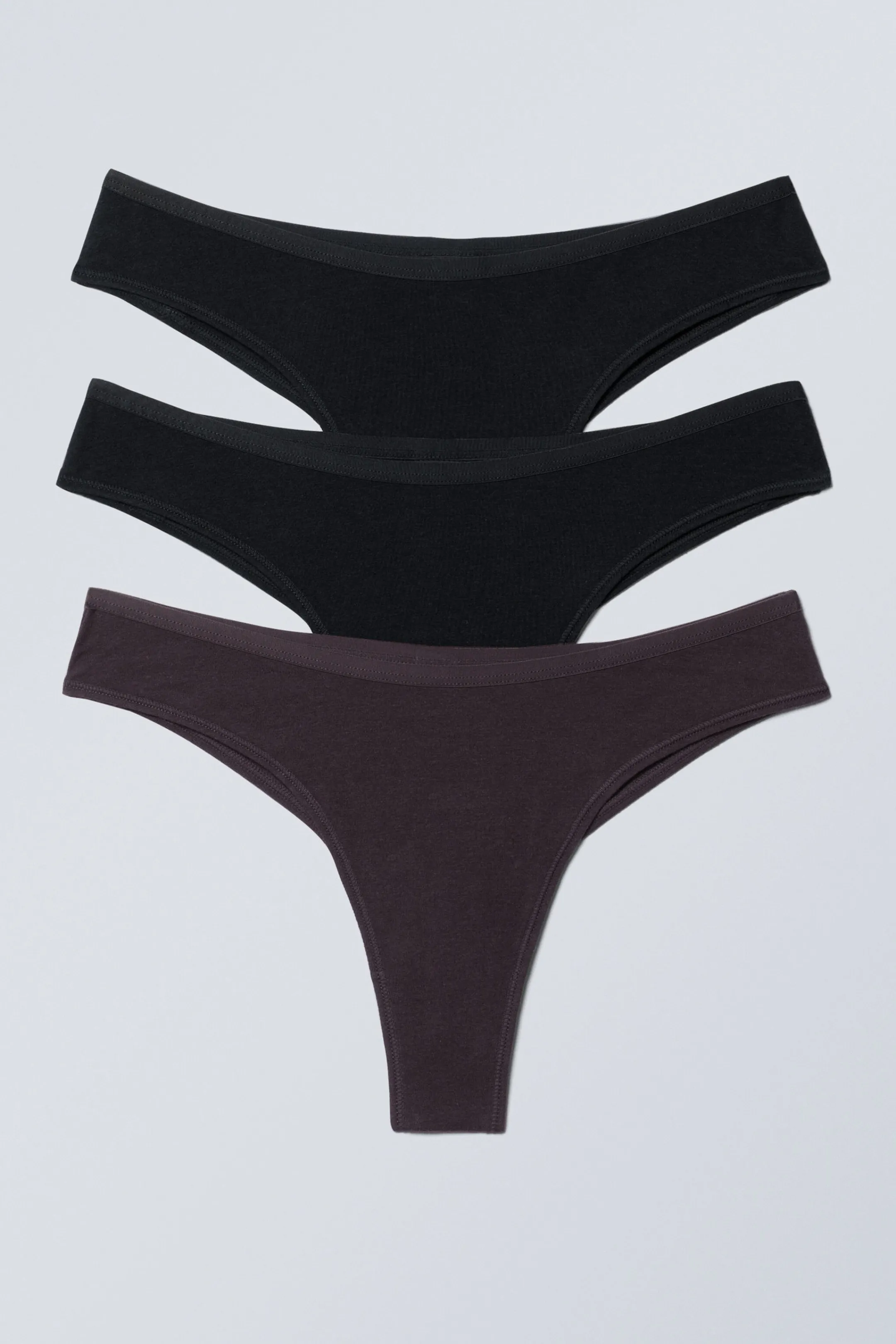 Weekday 3-PACK INEZ BRAZILIAN COTTON BRIEFS>Women Underwear