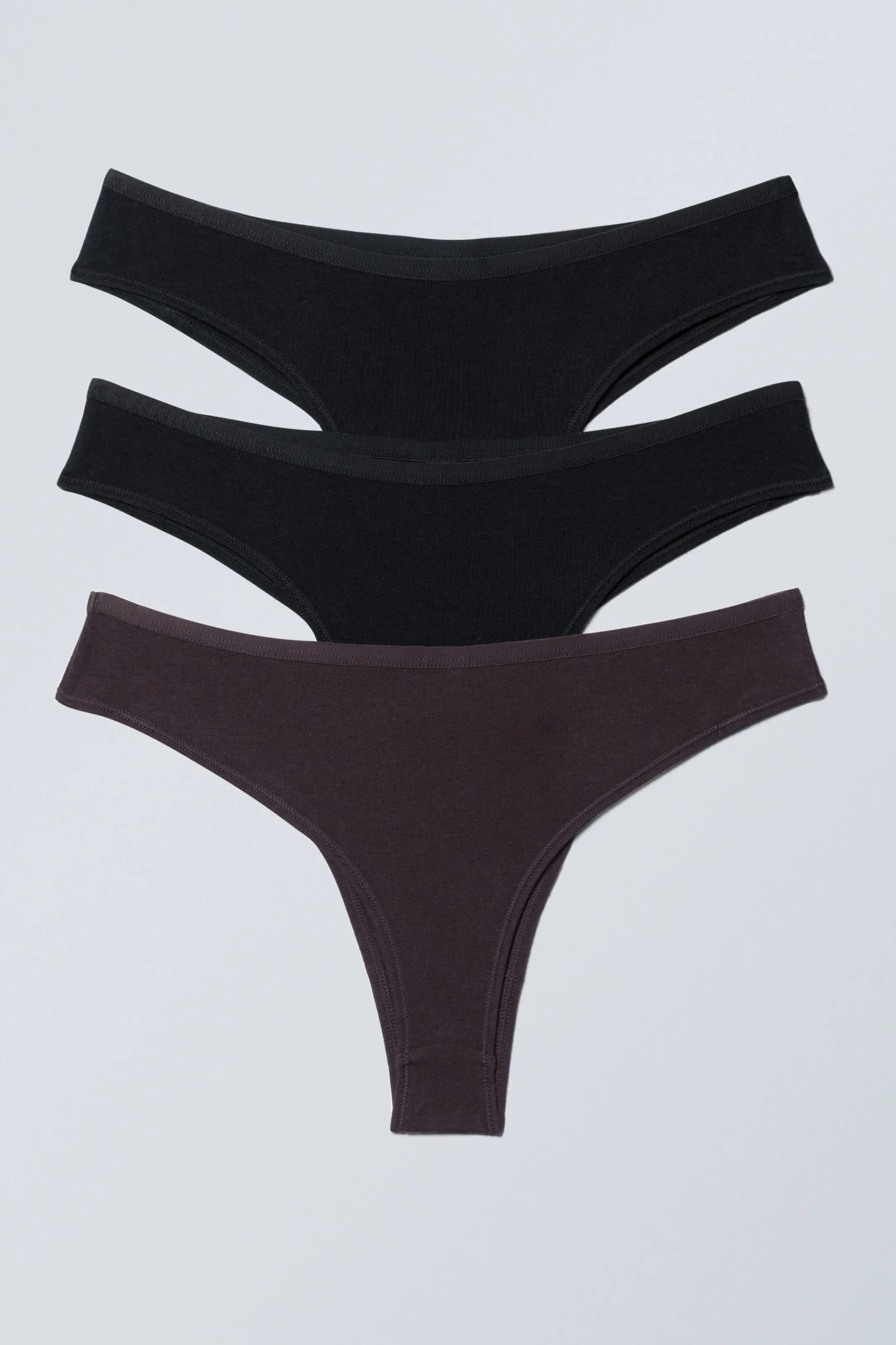 Weekday 3-PACK INEZ BRAZILIAN COTTON BRIEFS>Women Underwear