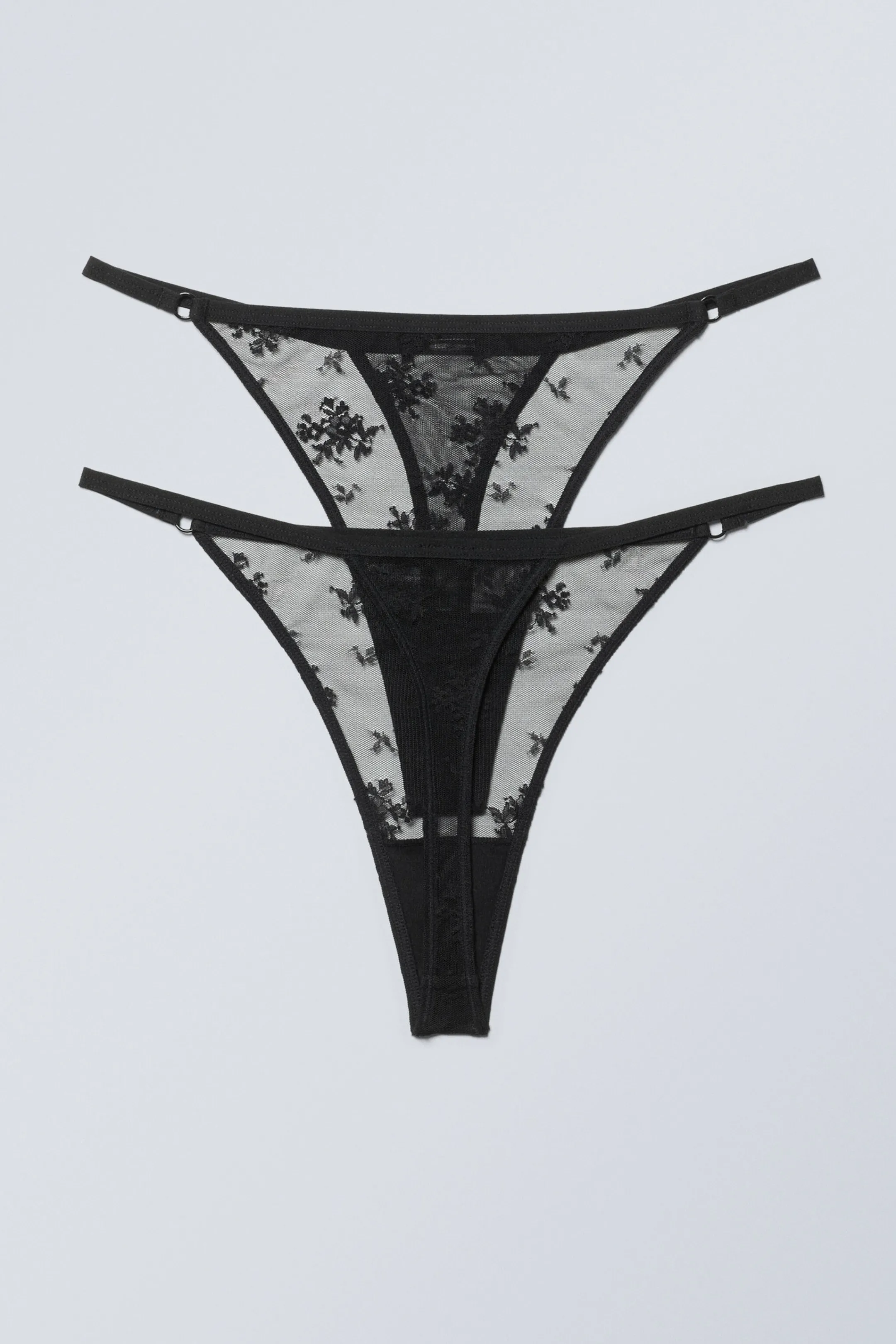 Weekday 2-PACK LACE TANGA THONGS>Women Underwear