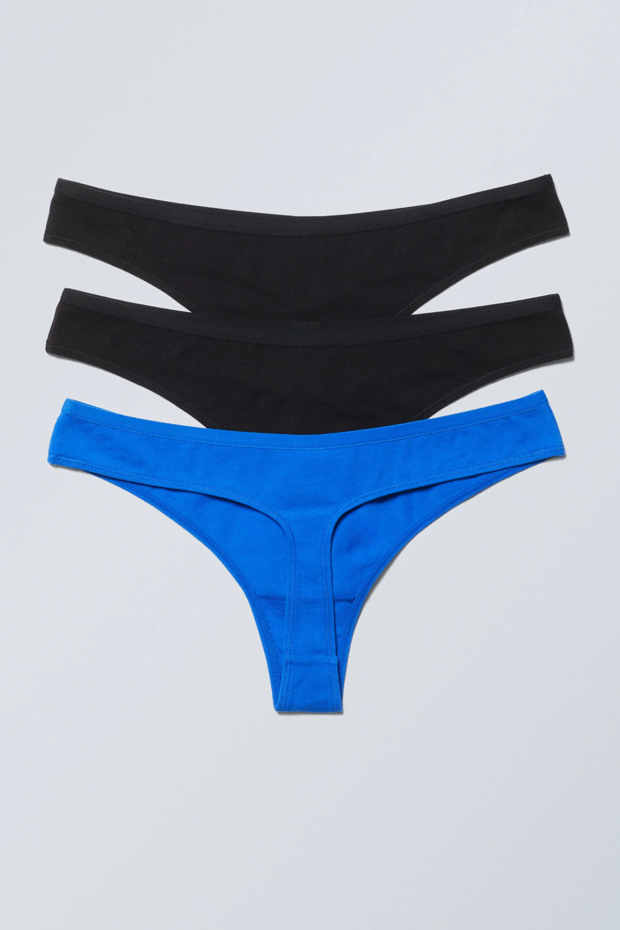 Weekday 3-PACK LOW WAIST COTTON THONGS>Women Underwear