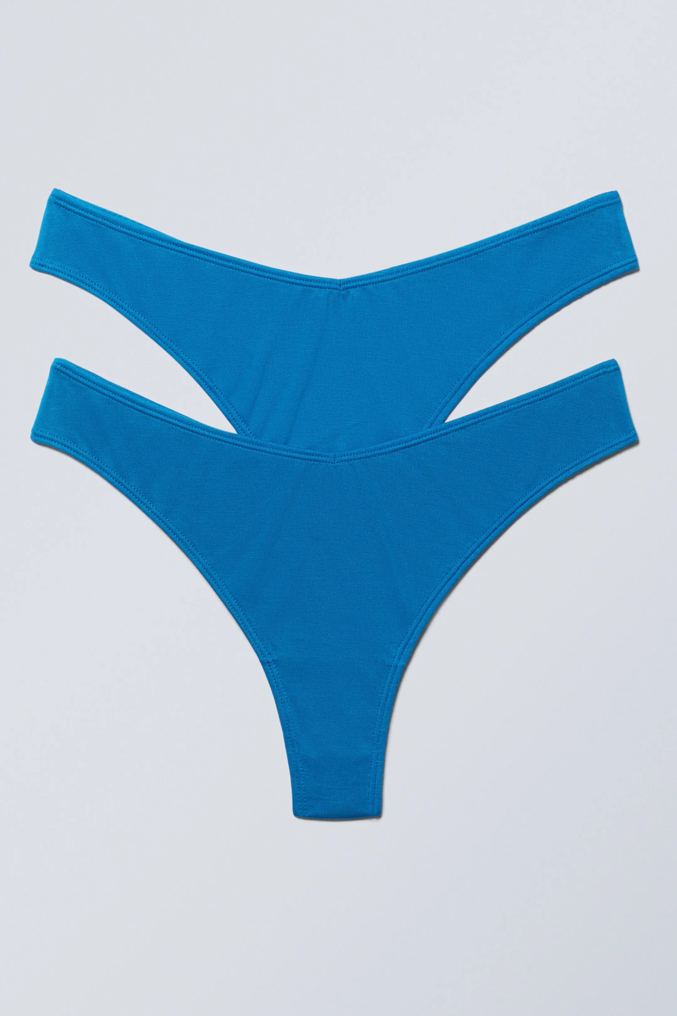 Weekday 2-PACK LOW WAIST MODAL THONGS>Women Underwear